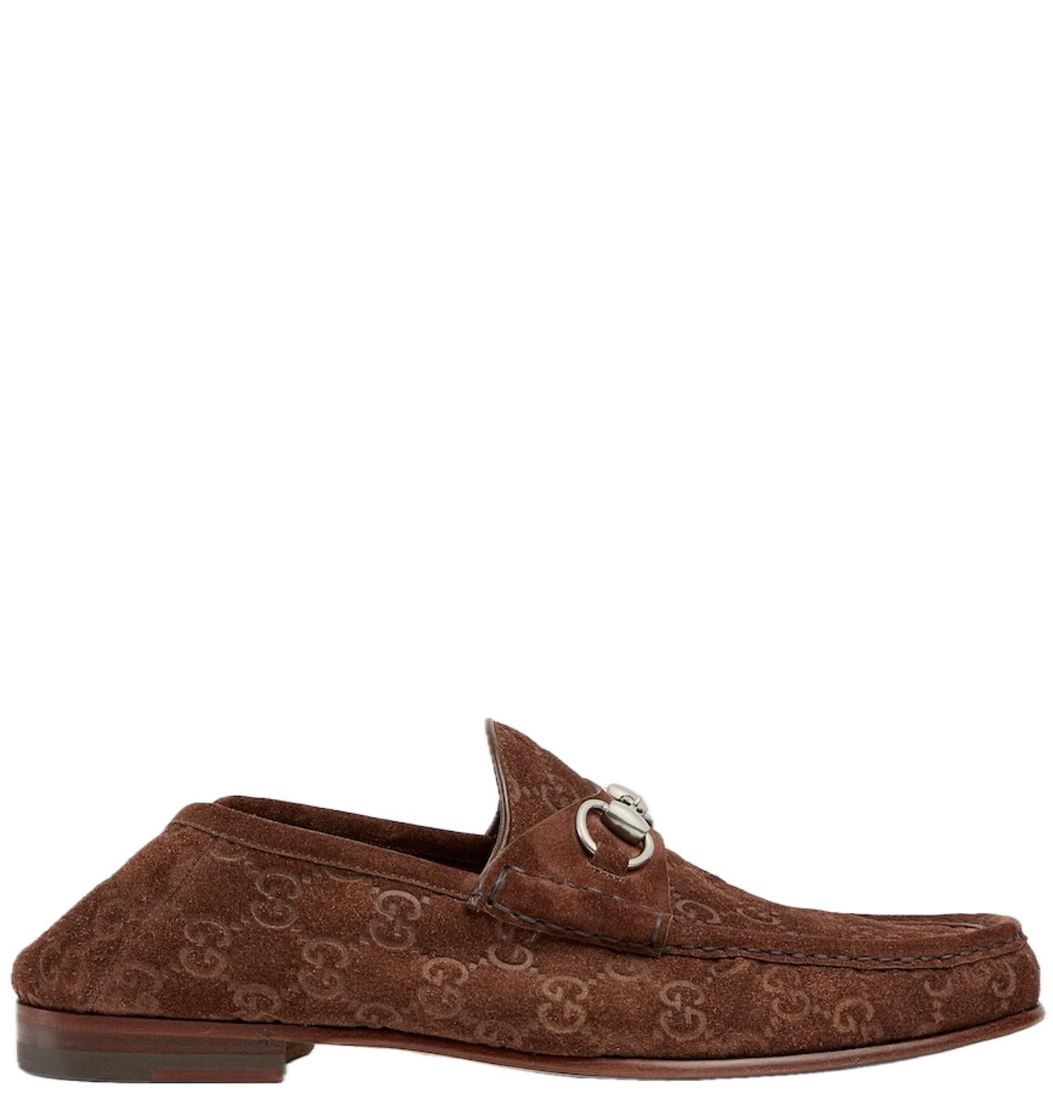 Gucci Gucci Horsebit GG Suede Loafers Size US 9 / EU 42 - 5 Thumbnail