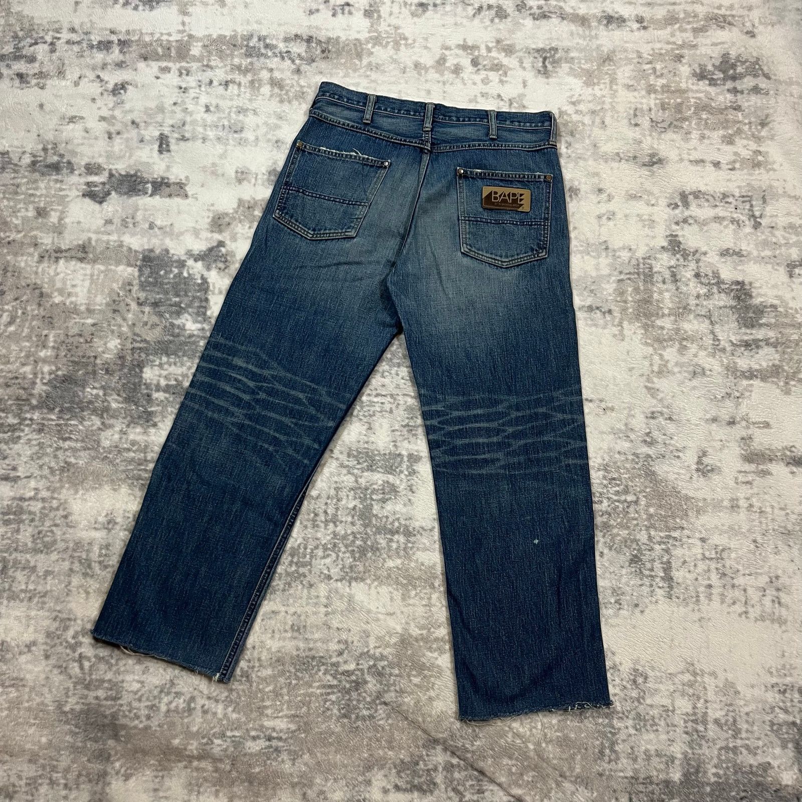 Bape × Nigo Authentic Bape 2000’s Baggy Crotch Star Jeans 30 Size US 30 / EU 46 - 4 Thumbnail