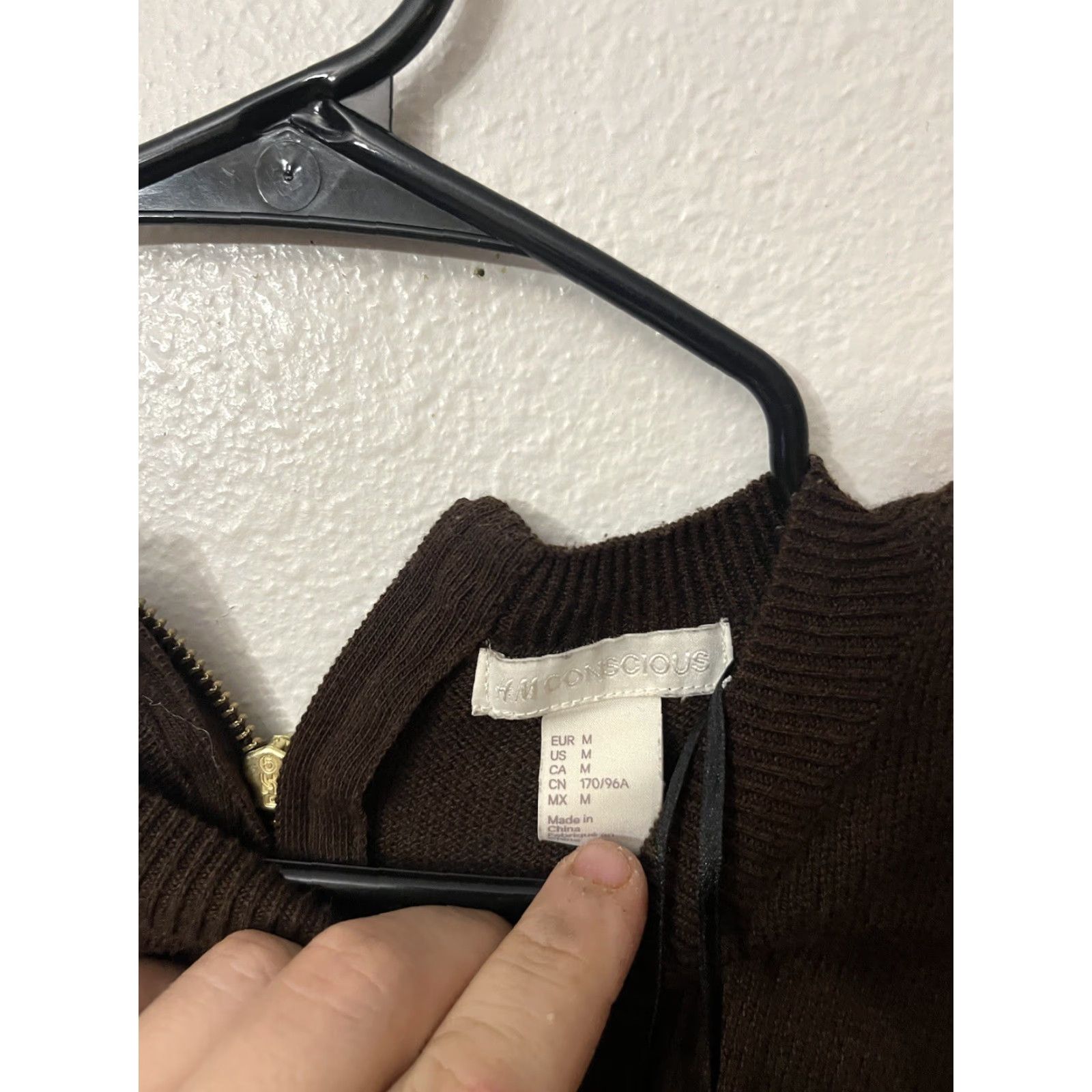 H&M H&M Conscious Womens Pullover Sweater Brown Long Sleeve Crew Neck M Wool Blend Size M / US 6-8 / IT 42-44 - 2 Thumbnail
