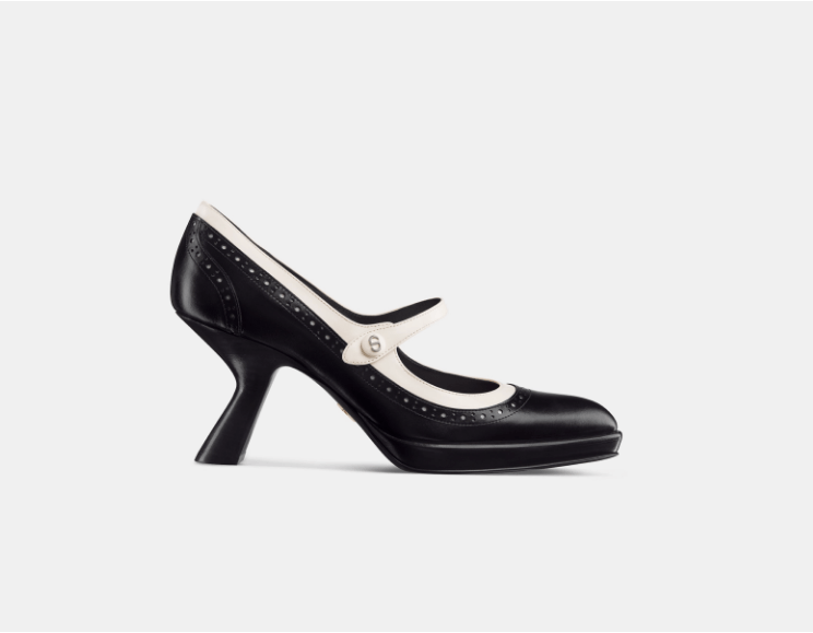 o1w1db10825 KCV131 Specta Dior Pumps in Black/White
