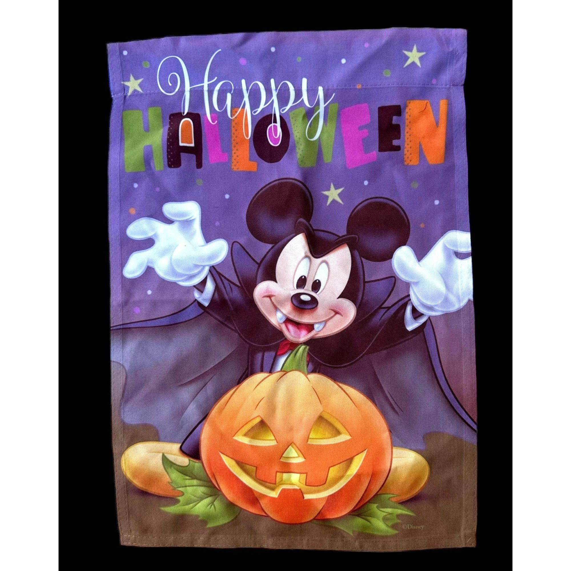Disney Disney Mickey Mouse Dracula Halloween Garden Flag 17 inches Size ONE SIZE - 1 Thumbnail