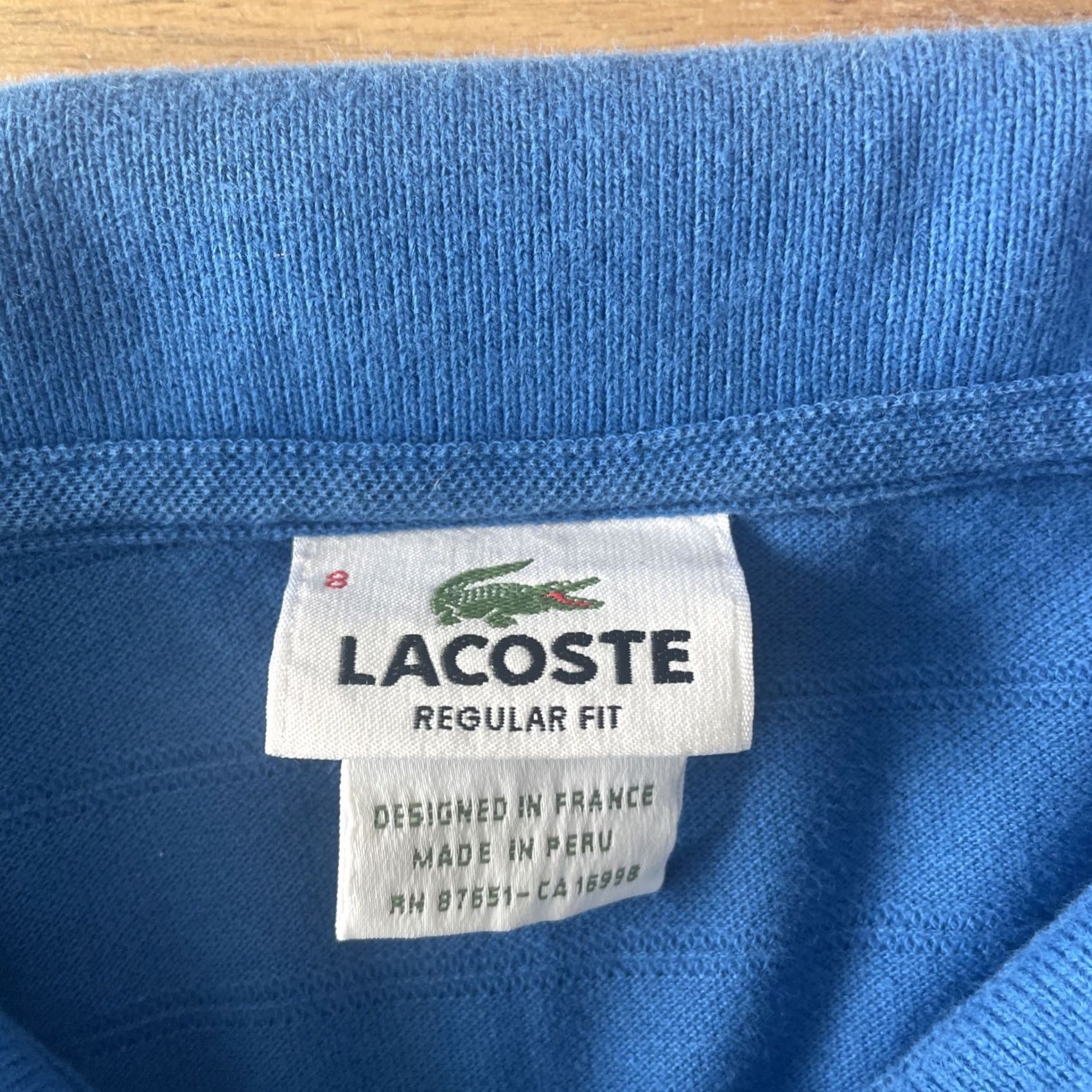 Lacoste Lacoste Polo Shirt Mens 3XL Blue Short Sleeve Knit Golf Logo Shirt Size US XXL / EU 58 / 5 - 3 Thumbnail