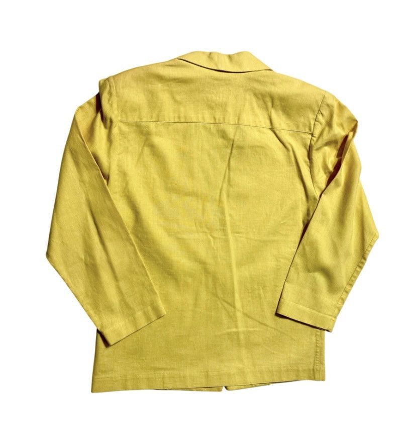 Other Josephine Vintage Yellow Blazer – Ramie Cotton – Size S Size S / US 4 / IT 40 - 2 Thumbnail