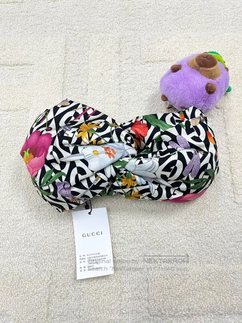 Gucci Gucci SizeM Multi-coloured floral silk hair band Size ONE SIZE - 1 Thumbnail