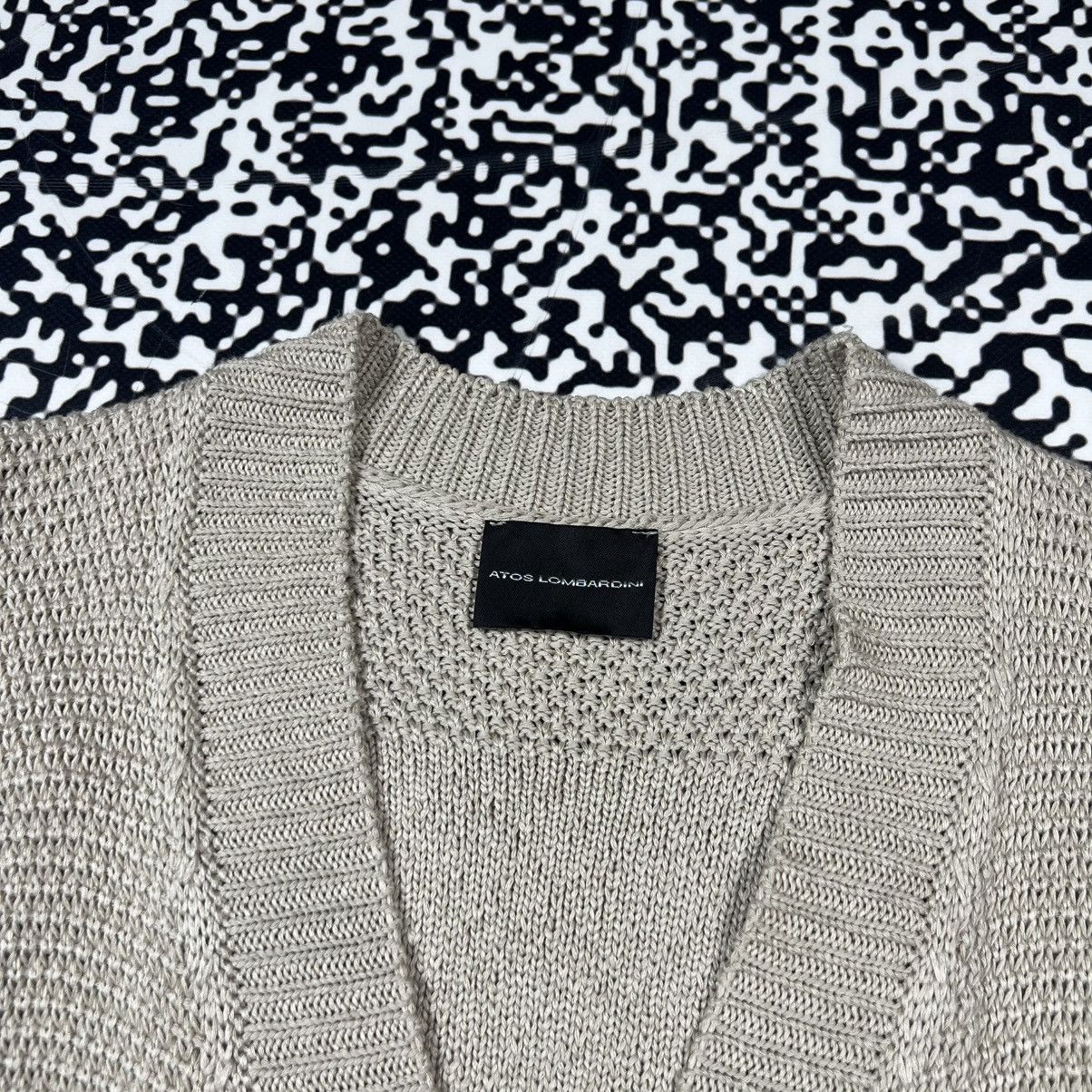 Japanese Brand Vintage Y2K Atos Lombardini Knitted Cardigan Sweater Size S / US 4 / IT 40 - 15 Thumbnail
