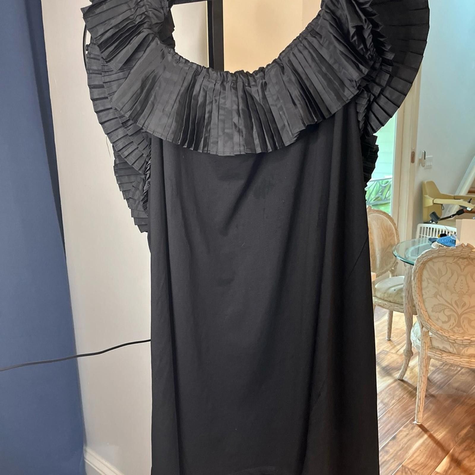 Other Sz 26/28 Eloquii Black Short Off The Shoulder Black Dress Size 4XL / US 24-26 - 1 Thumbnail