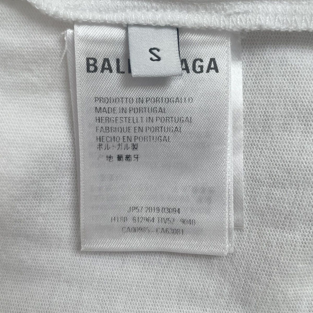 Balenciaga Balenciaga White Printed Logo T-Shirt K26WX Size S / US 4 / IT 40 - 8 Thumbnail