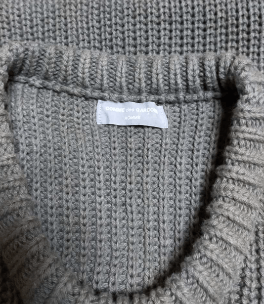 Comme des Garcons Homme Archive Oversized Cotton Sweater Size US L / EU 52-54 / 3 - 2 Thumbnail