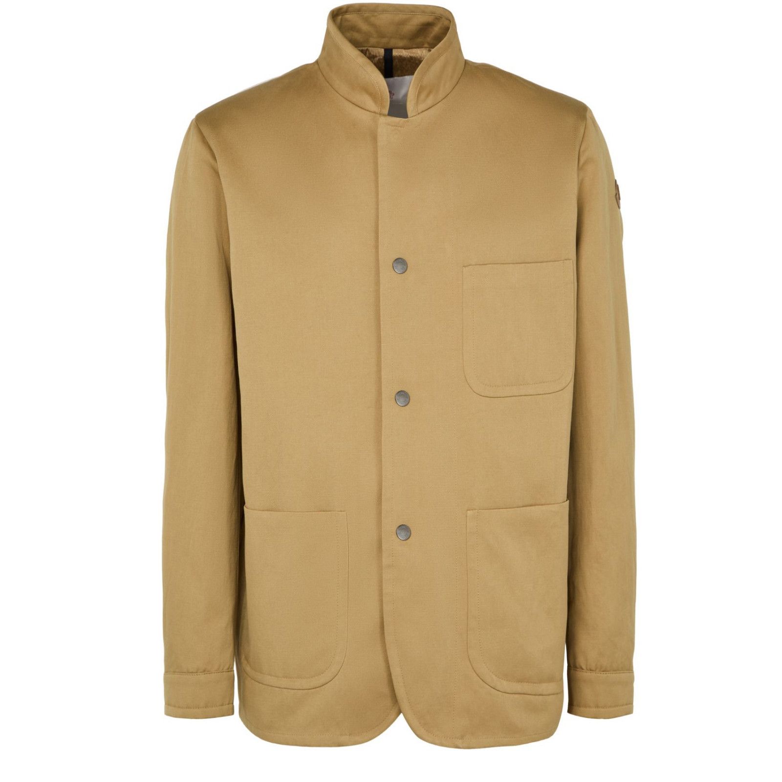 MONCLER Jouere $2250 Men's Beige Cotton/Linen Shirt Jacket N