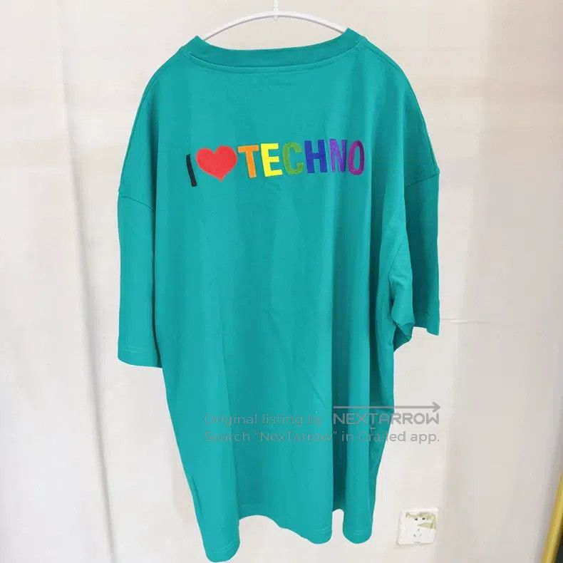 Balenciaga Balenciaga Electronic Music Short Sleeve Green Size US M / EU 48-50 / 2 - 2 Thumbnail