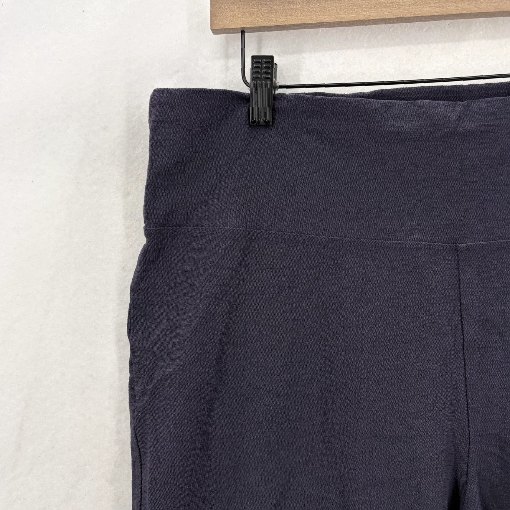 Eileen Fisher Eileen Fisher Ponte Ankle Pants Womens XL Blue Tapered Pull On Stretch Casual Size 40" / US 18 - 3 Thumbnail
