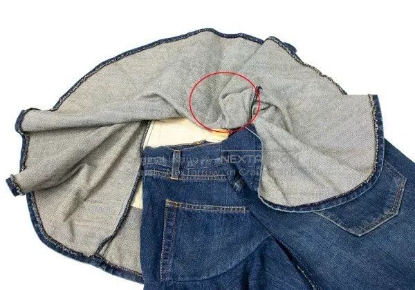 Junya Watanabe Junya Watanabe size XS Blue vintage denim design sense hal Size 23" - 7 Thumbnail