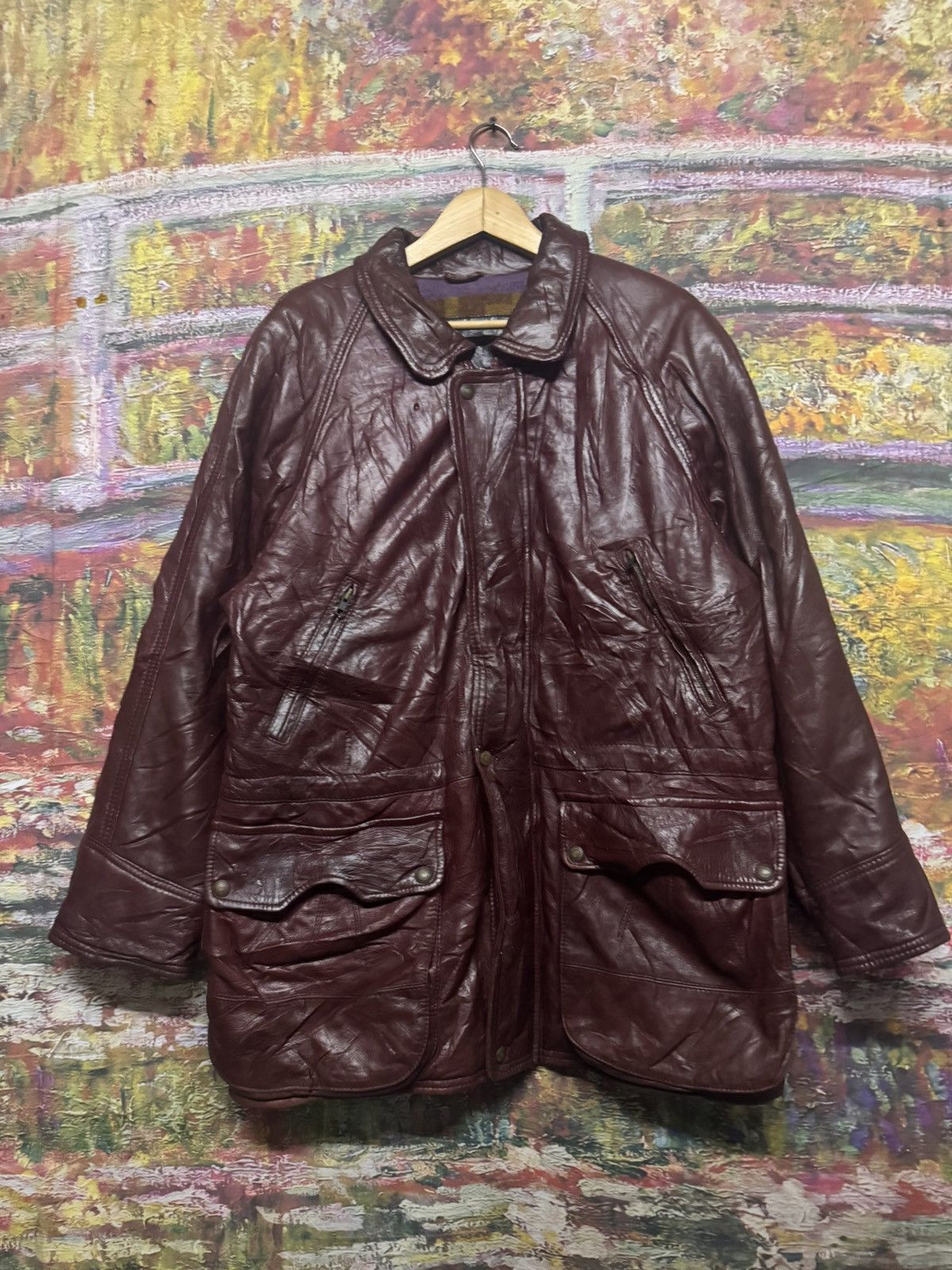 Valentino Vintage Valentino Lether Jacket Size US XL / EU 56 / 4 - 3 Thumbnail