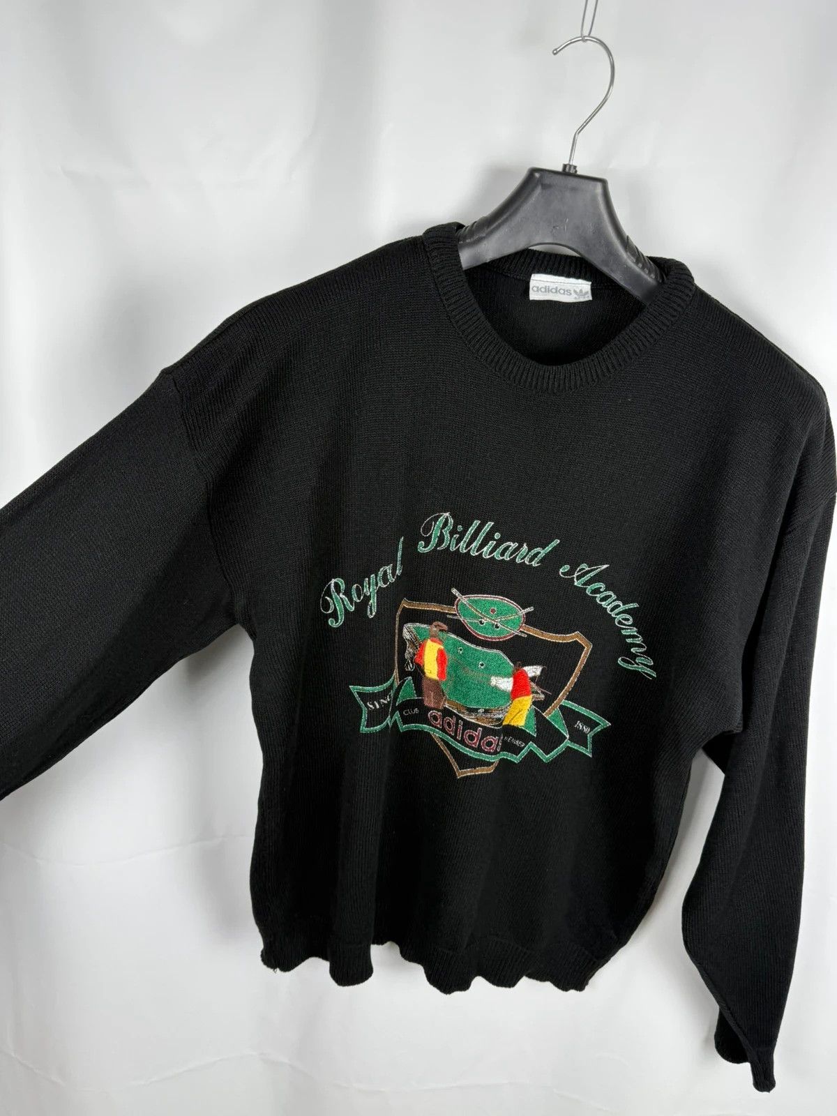 Adidas Adidas Vintage 1990s Sweater Royal Billiard Academy Size US L / EU 52-54 / 3 - 6 Thumbnail