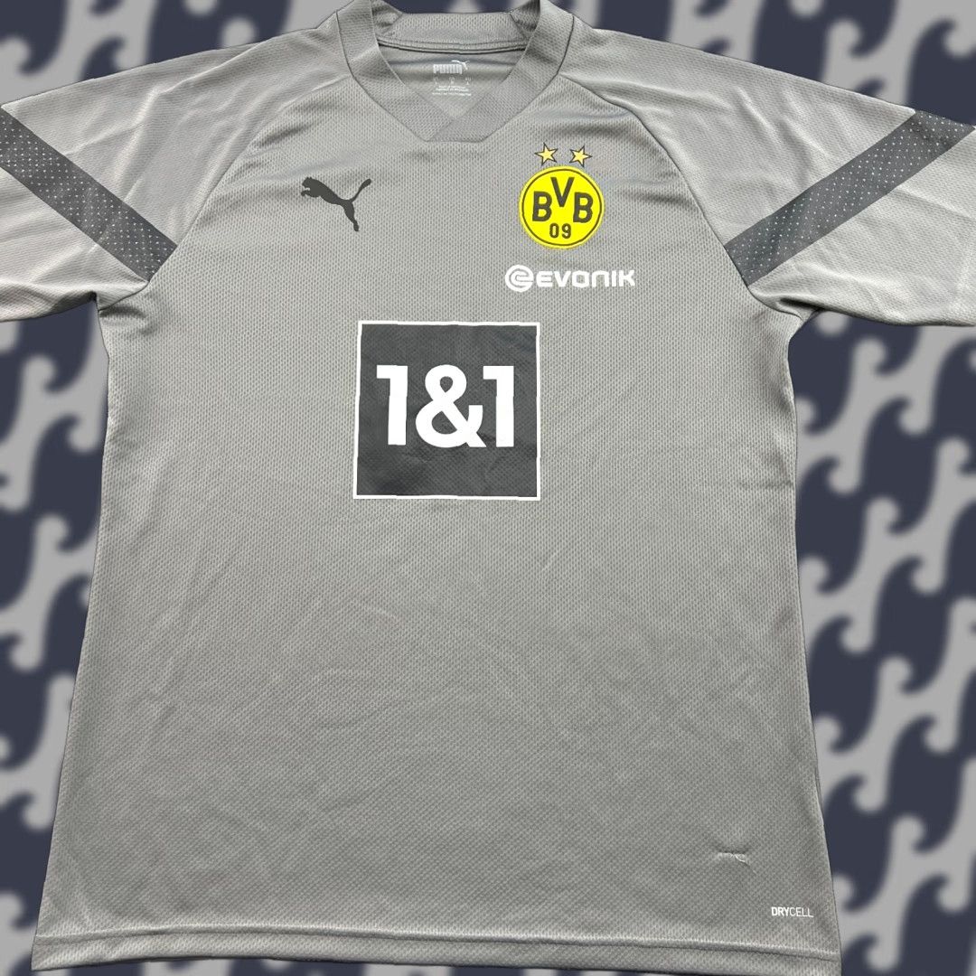 Puma PUMA Borussia Dortmund 2022 2023 Training Football Jersey Mens Large Gray Shirt Shirt Size US S / EU 44-46 / 1 - 1 Thumbnail