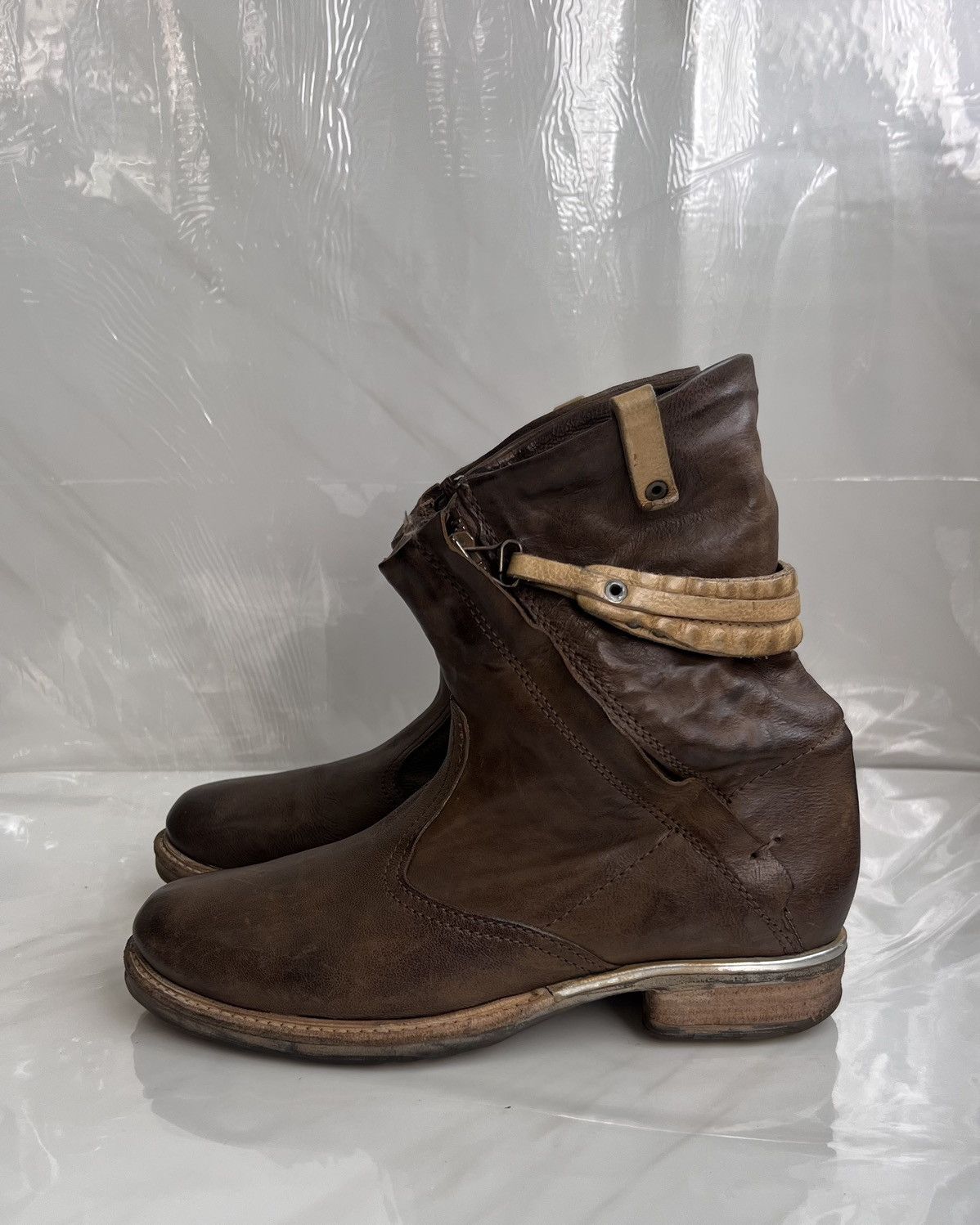 A.S.98 As 98 Airstep Zipper Boho Biker brown distressed boot Size US 8 / IT 38 - 5 Thumbnail