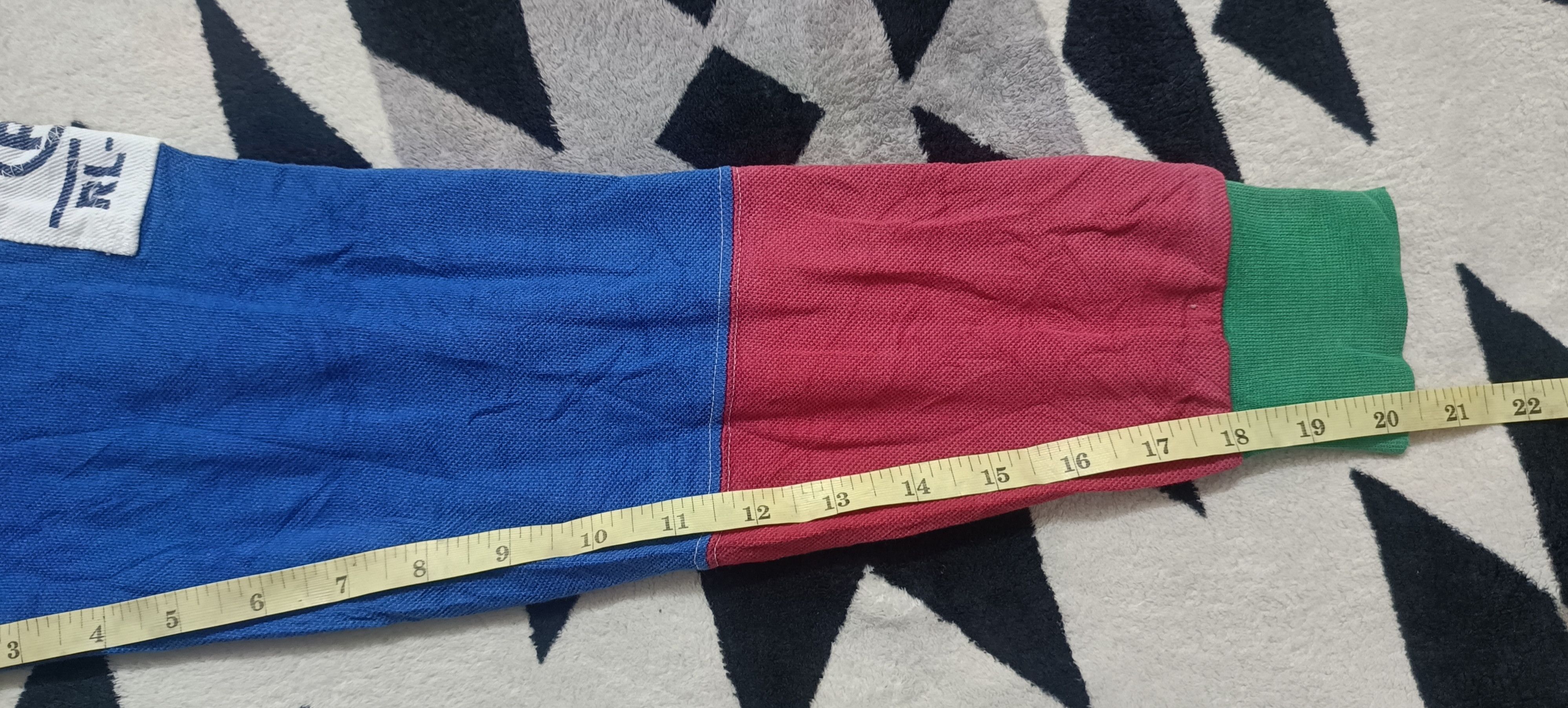 Polo Ralph Lauren 🔥🔥 Rare Vintage 90s Polo Ralph Lauren RL93 Stripe Tee Size US M / EU 48-50 / 2 - 9 Thumbnail
