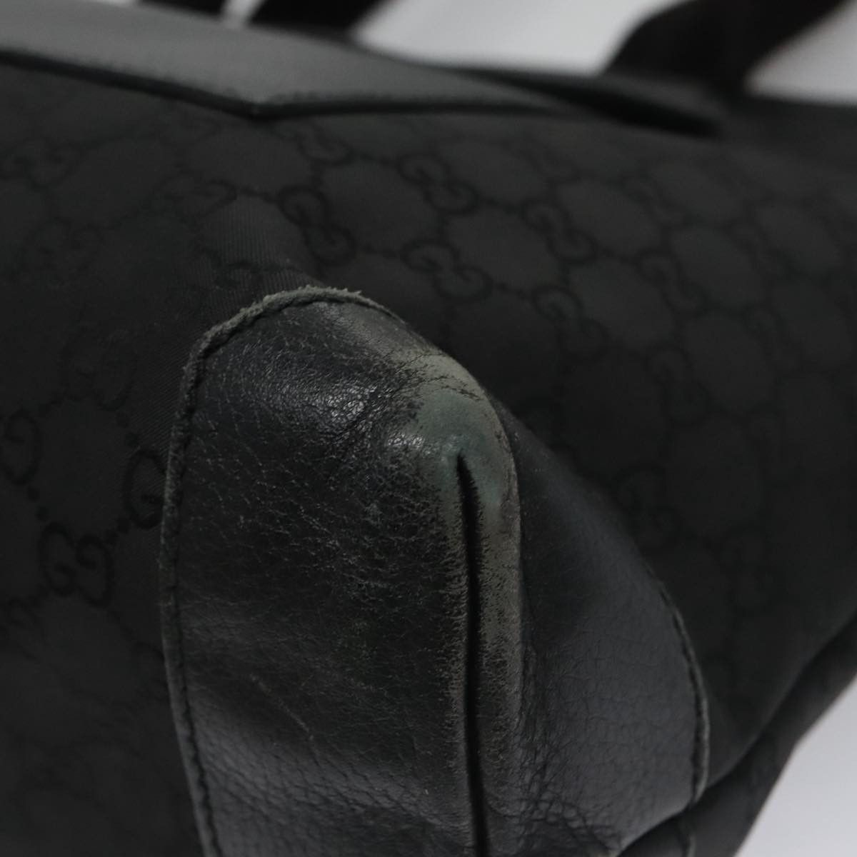 Gucci GUCCI GG Canvas Tote Bag Outlet Black Silver Size ONE SIZE - 10 Thumbnail