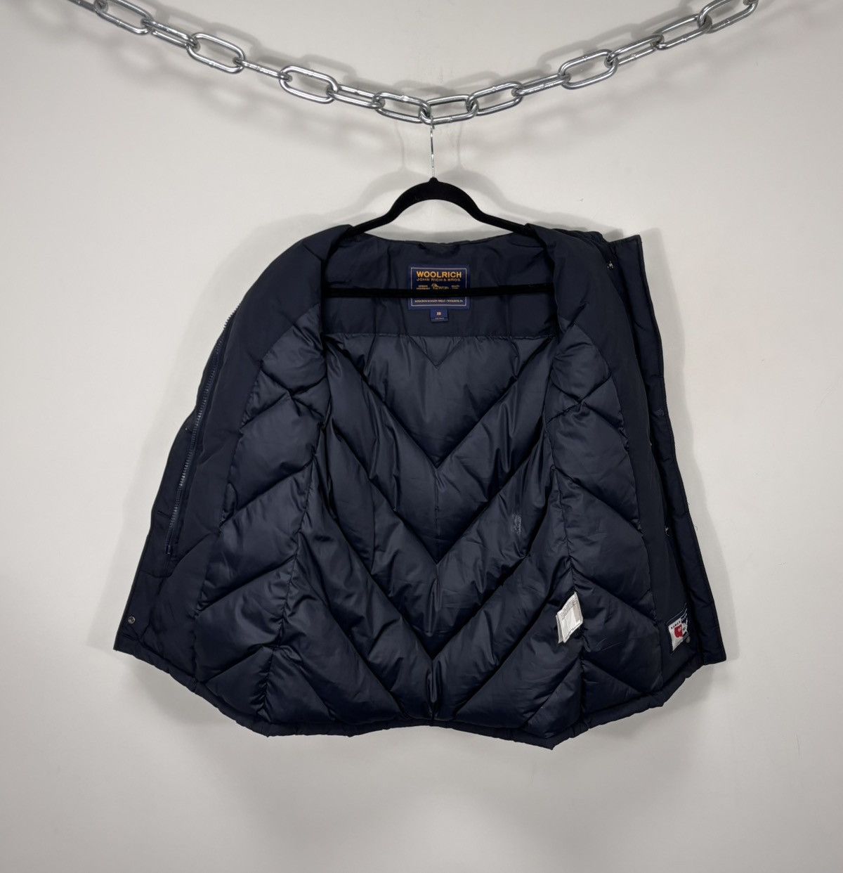 Woolrich Woolen Mills Woolrich Women’s Arctic Parka In Ramar Cloth Navy Blue Coat Size XS / US 0-2 / IT 36-38 - 2 Thumbnail