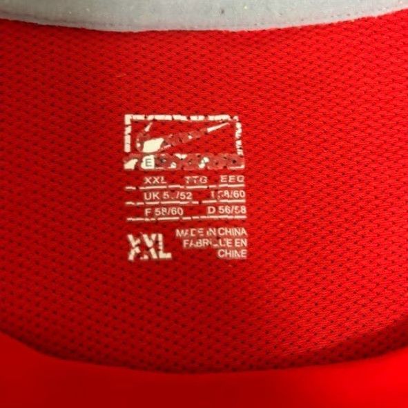 Nike VINTAGE Nike Dri Fit Mens Red Short Sleeve Athletic Training T Shirt 2XL Size US XXL / EU 58 / 5 - 2 Thumbnail