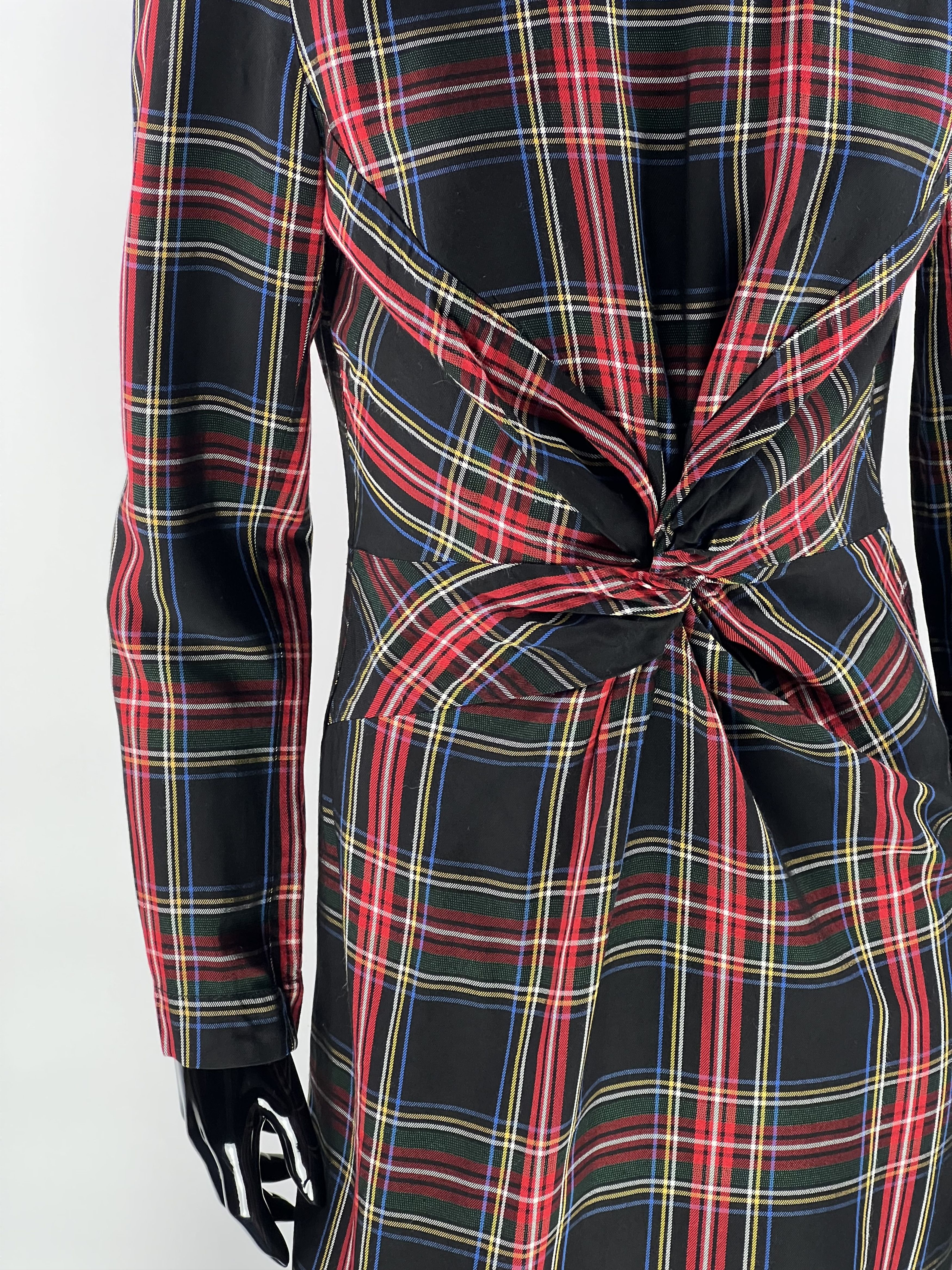 Maje Maje Check Long Sleeve Short Dress Size 1 Size S / US 4 / IT 40 - 6 Thumbnail