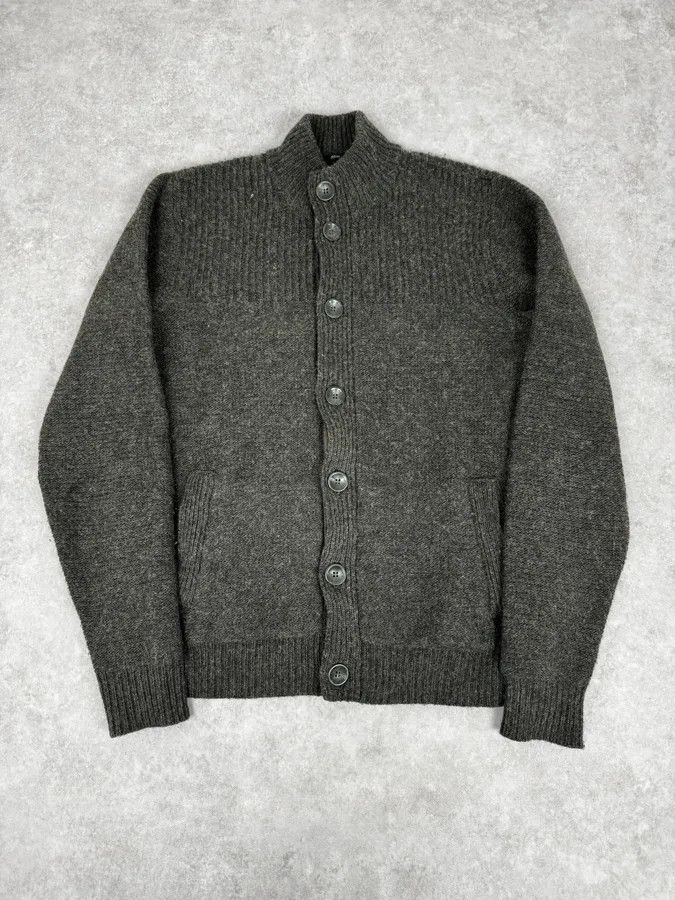 Armani 2010s Armani Khaki Green Wool Buttoned Sweater Size US S / EU 44-46 / 1 - 1 Thumbnail