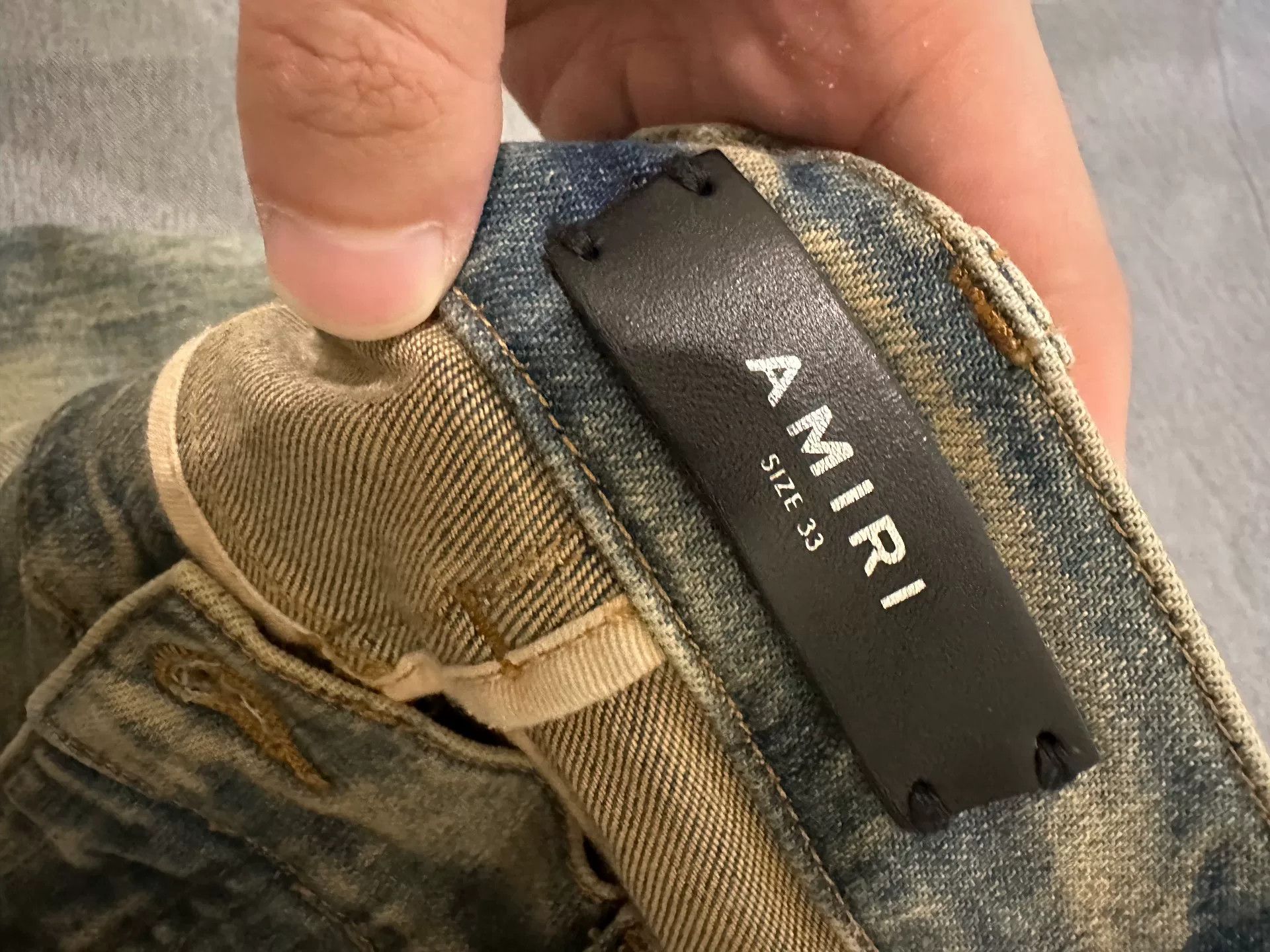 Amiri amiri distressed denim jeans size 33 Size US 33 - 4 Thumbnail