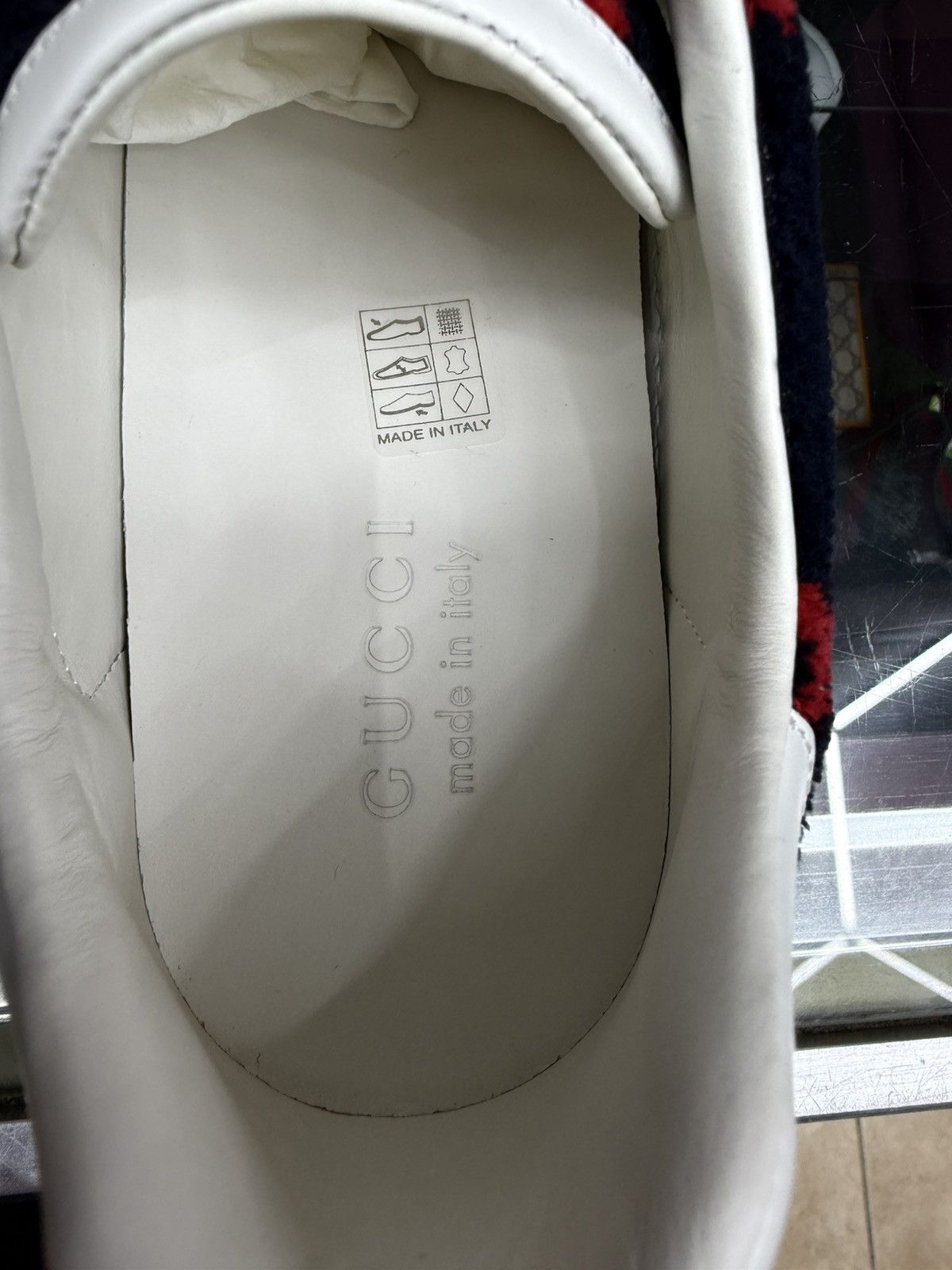 Gucci Gucci Ace GG Logo Terry Cloth Navy Velvet SZ 9.5 G / 10 Us Size US 10 / EU 43 - 17 Thumbnail