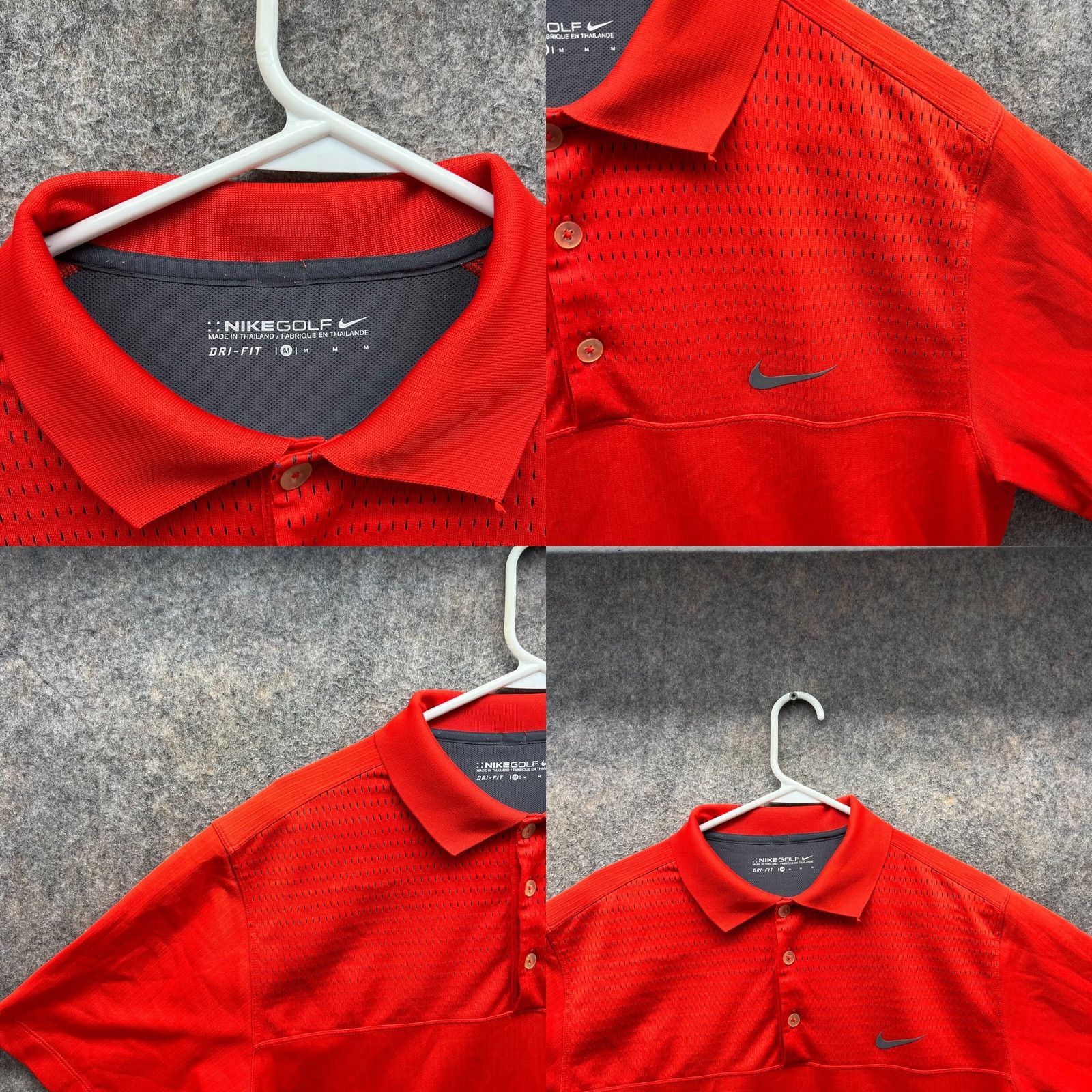 Nike Nike Polo Shirt Mens M Orange Nike Dri-FIT Tour Golf Size US M / EU 48-50 / 2 - 8 Thumbnail