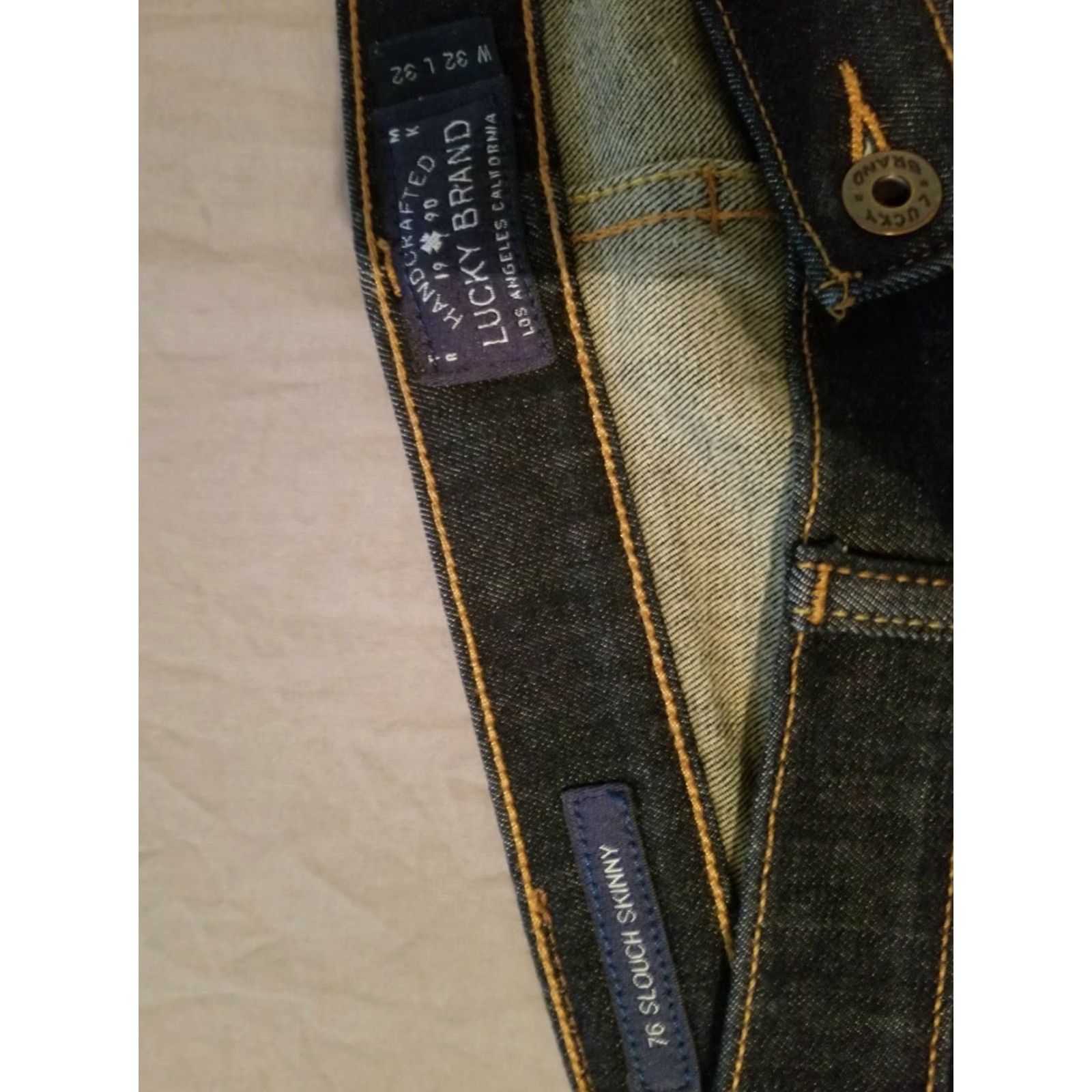 Lucky Brand Lucky Brand Orta Premium Jeans Mens 32x32 Denim Skinny Blue 32 in Inseam Size US 32 / EU 48 - 5 Thumbnail