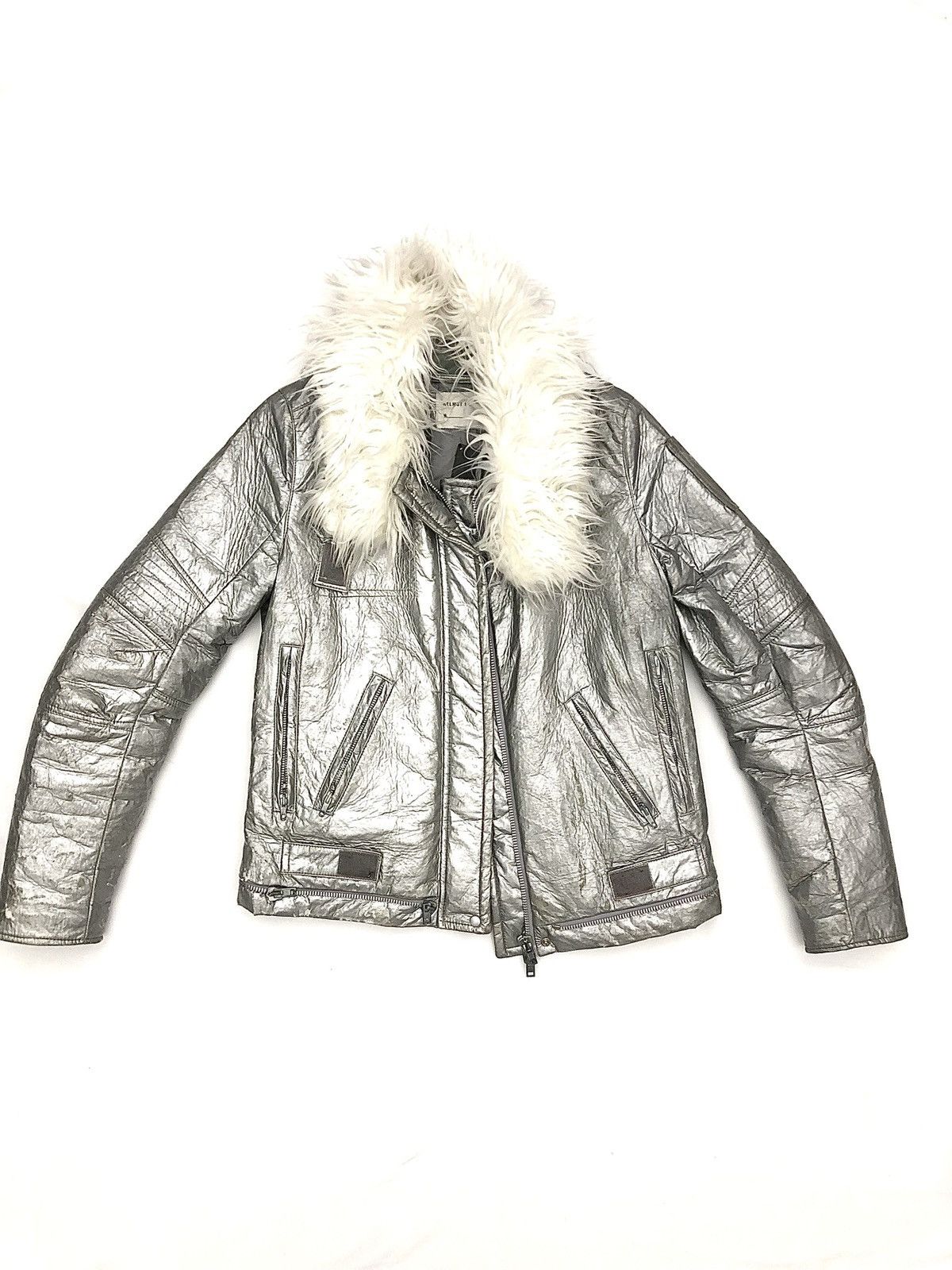 image of Helmut Lang F/w 1999 Silver Astro Jacket, Men's (Size Small)