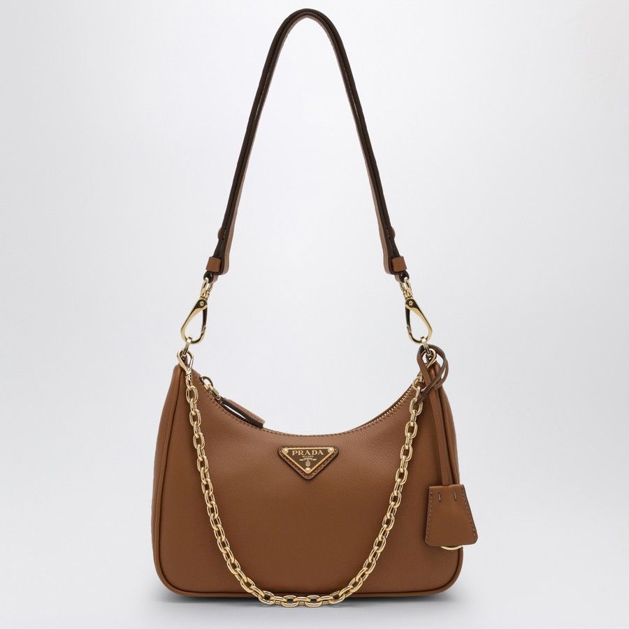 Prada o1d2blof0924 Size : OS / Leather Mini Bag In Beige Size ONE SIZE - 1 Thumbnail