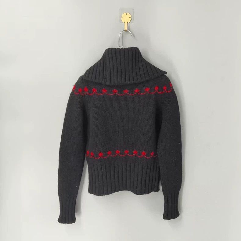 Dior Dior christian dior black wool sweater with rabbit-2507 Size US S / EU 44-46 / 1 - 2 Thumbnail