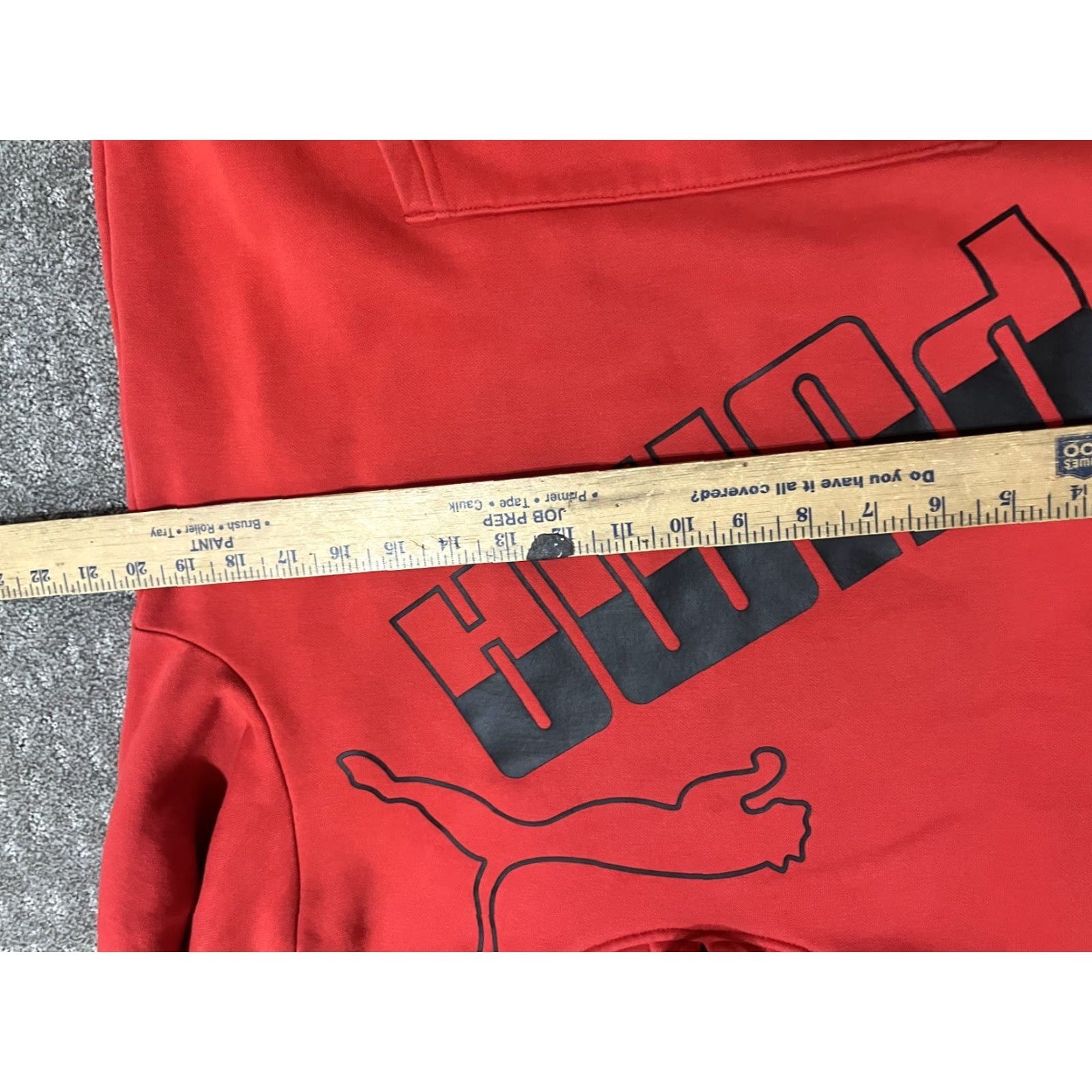 Puma Puma Hoodie Pullover Mens S Red Logo Front Kangaroo Pocket Front Size US S / EU 44-46 / 1 - 4 Thumbnail