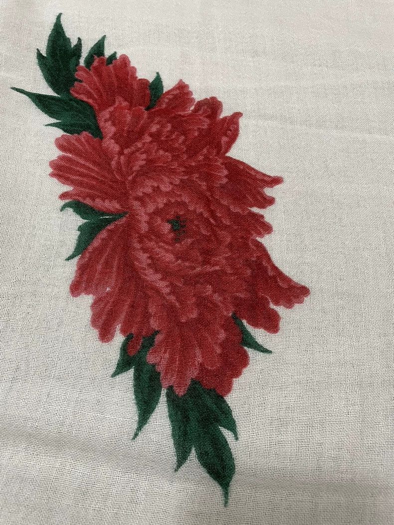 Yohji Yamamoto Yohji Yamamoto Peony scarf dyed by Youchan scarf 2505-Nexta Size ONE SIZE - 5 Thumbnail