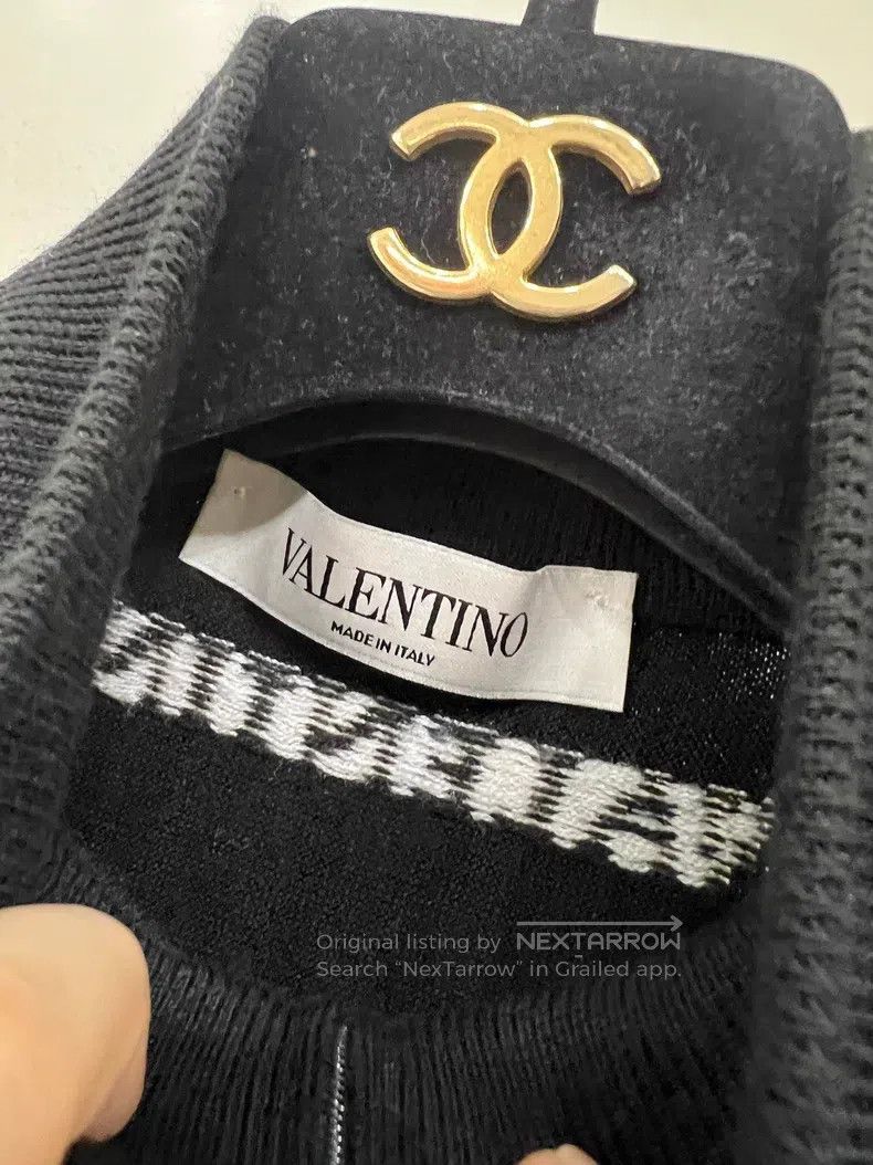 Valentino Valentino Sheep wool monogram jacket coat Size S / US 4 / IT 40 - 2 Thumbnail