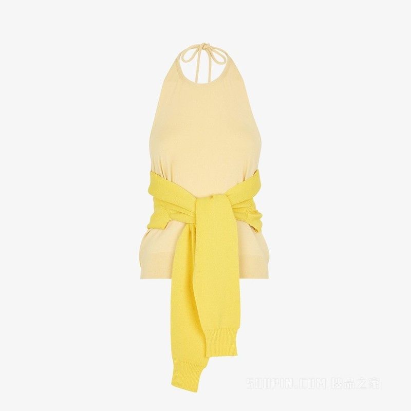 Fendi o1s1wg110825 Tops in Light Yellow Size M / US 6-8 / IT 42-44 - 1 Thumbnail