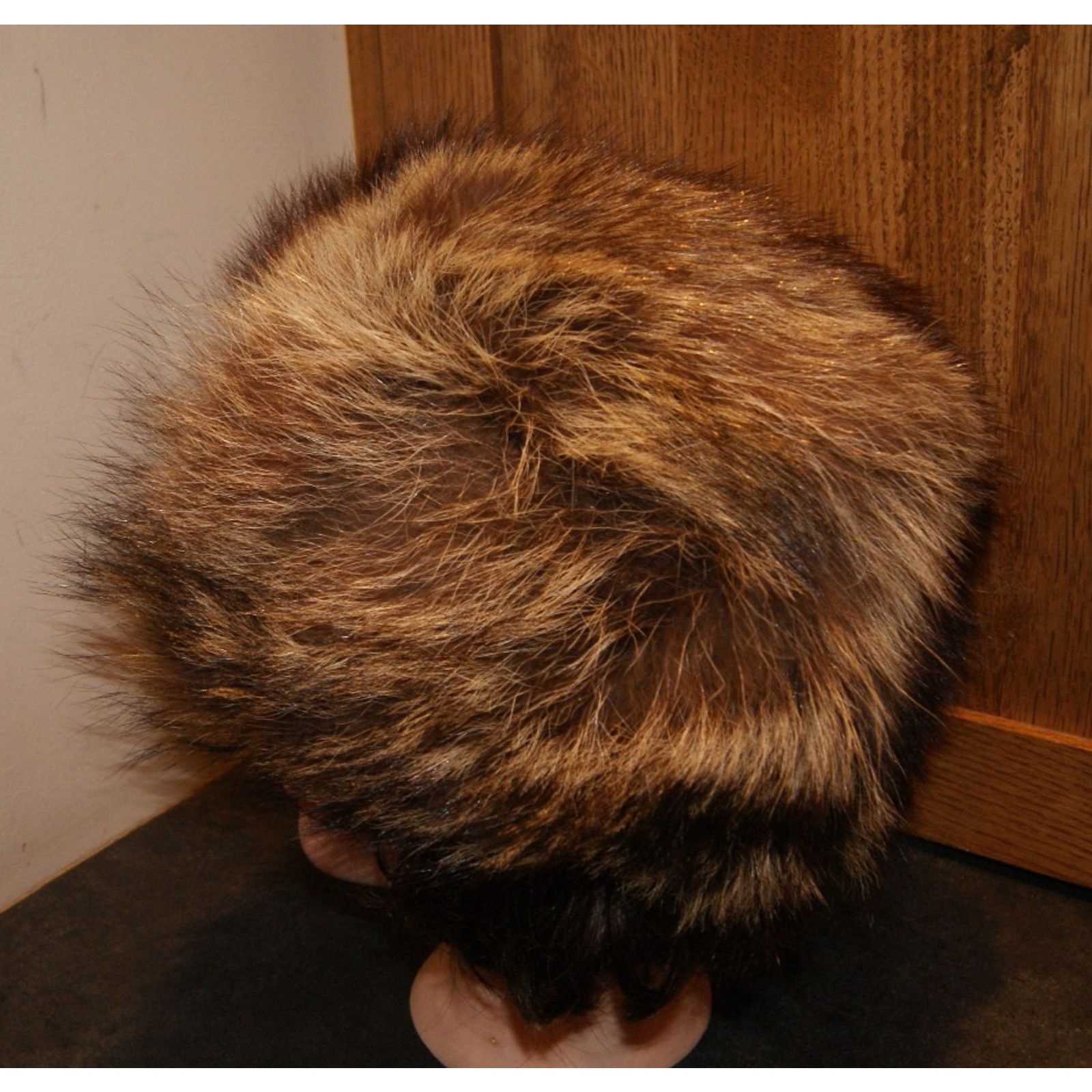 Vintage VTG Fox Fur Pillbox S/M Quilt Lined Strong & Fisher England Size ONE SIZE - 3 Thumbnail