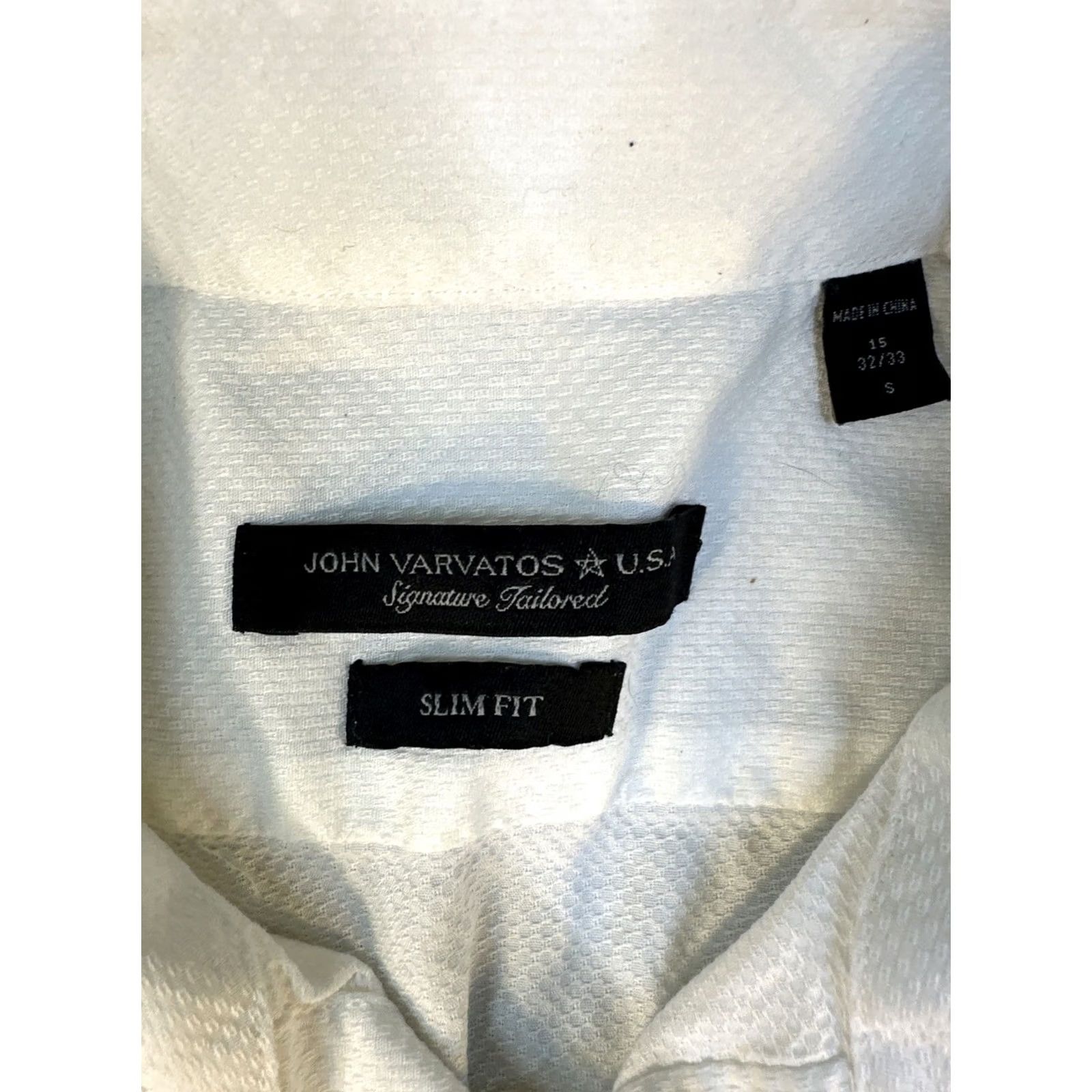 John Varvatos John Varvatos USA Slim Casual Dress Shirt Blue 15 Regular Men Long Sleeve Barrel Cuff Slimming Button Shirt Size US M / EU 48-50 / 2 - 4 Thumbnail