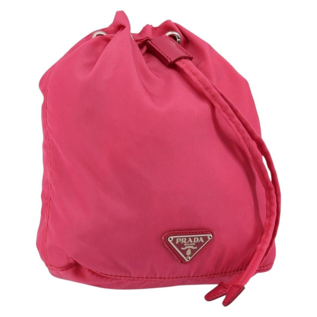 Prada Prada Drawstring Wristlet Bucket Bag Tessuto Size ONE SIZE - 1 Thumbnail