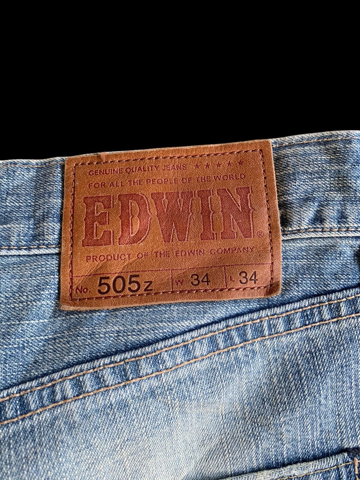 Other EDWIN 505Z SELVEDGE BAGGY FADED&RUSTY DENIM Size US 34 / EU 50 - 9 Thumbnail