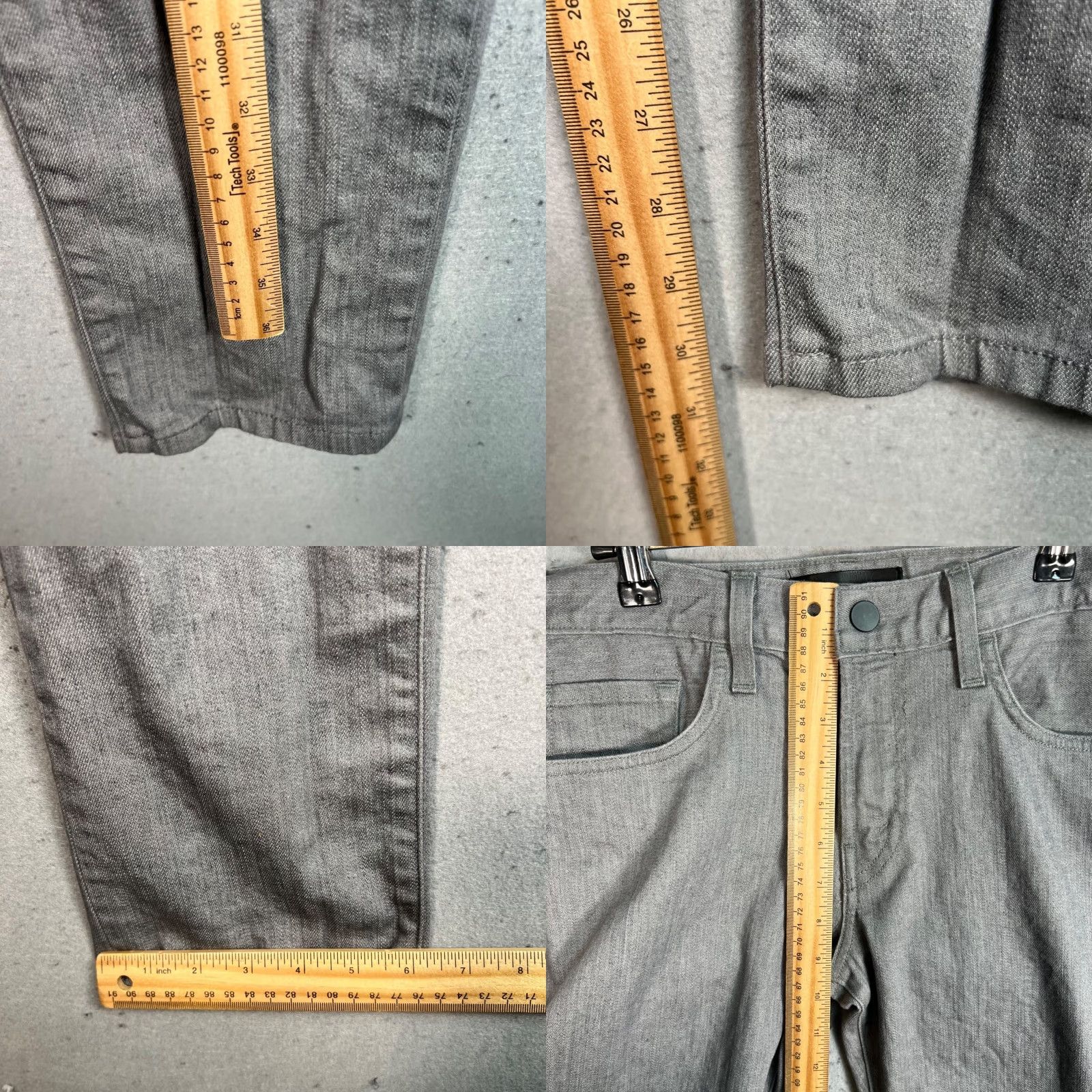 J Brand J Brand Jeans Slim Fit Denim 31 Gray 5-Pocket Cotton Blend Adult Womens Size 24" / US 00 / IT 34 - 8 Thumbnail
