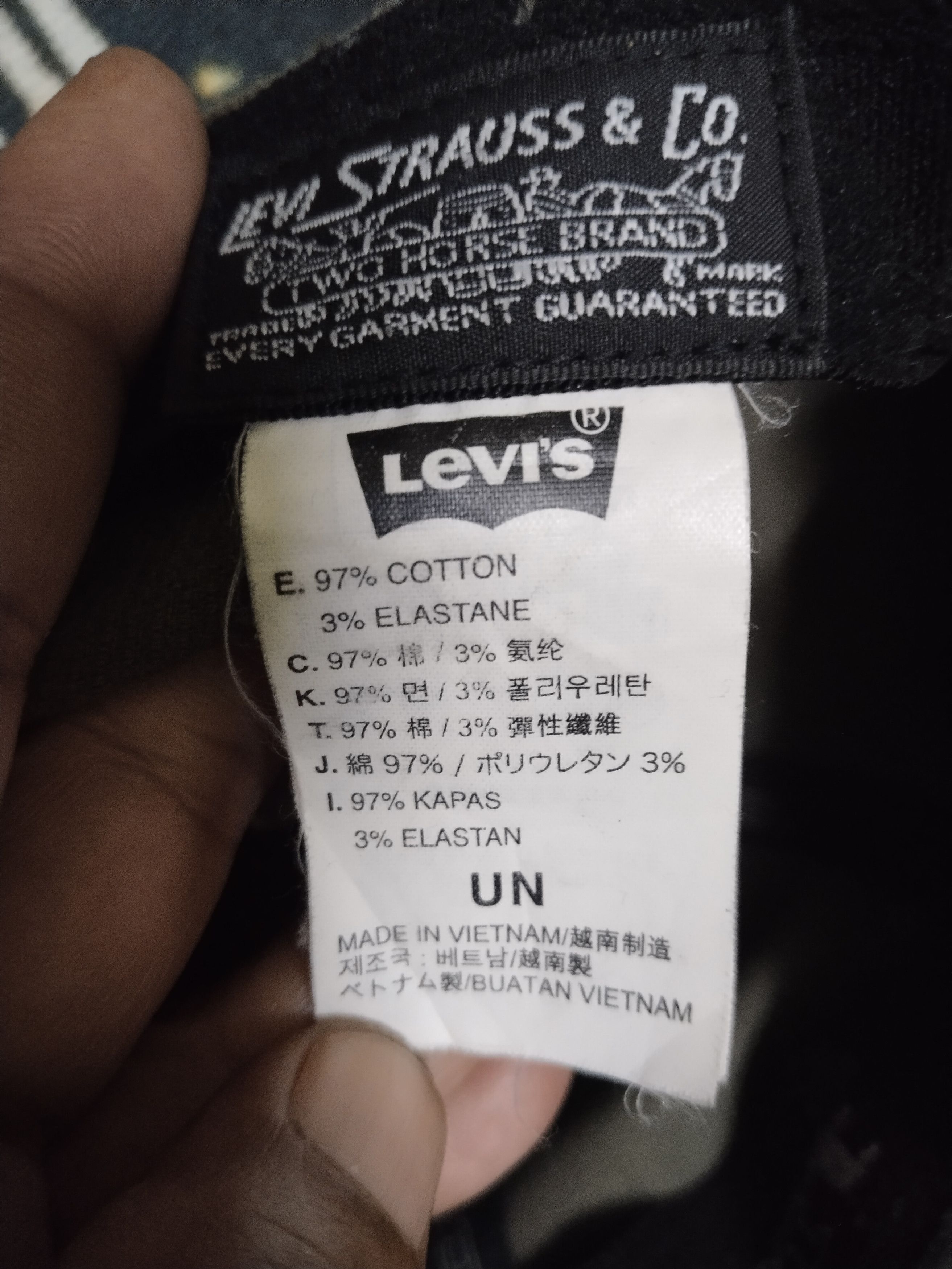 Denime × Vintage VINTAGE LEVI'S STRAUSS CUDUROY ADJUSTABLE BUCKLE Size ONE SIZE - 8 Thumbnail