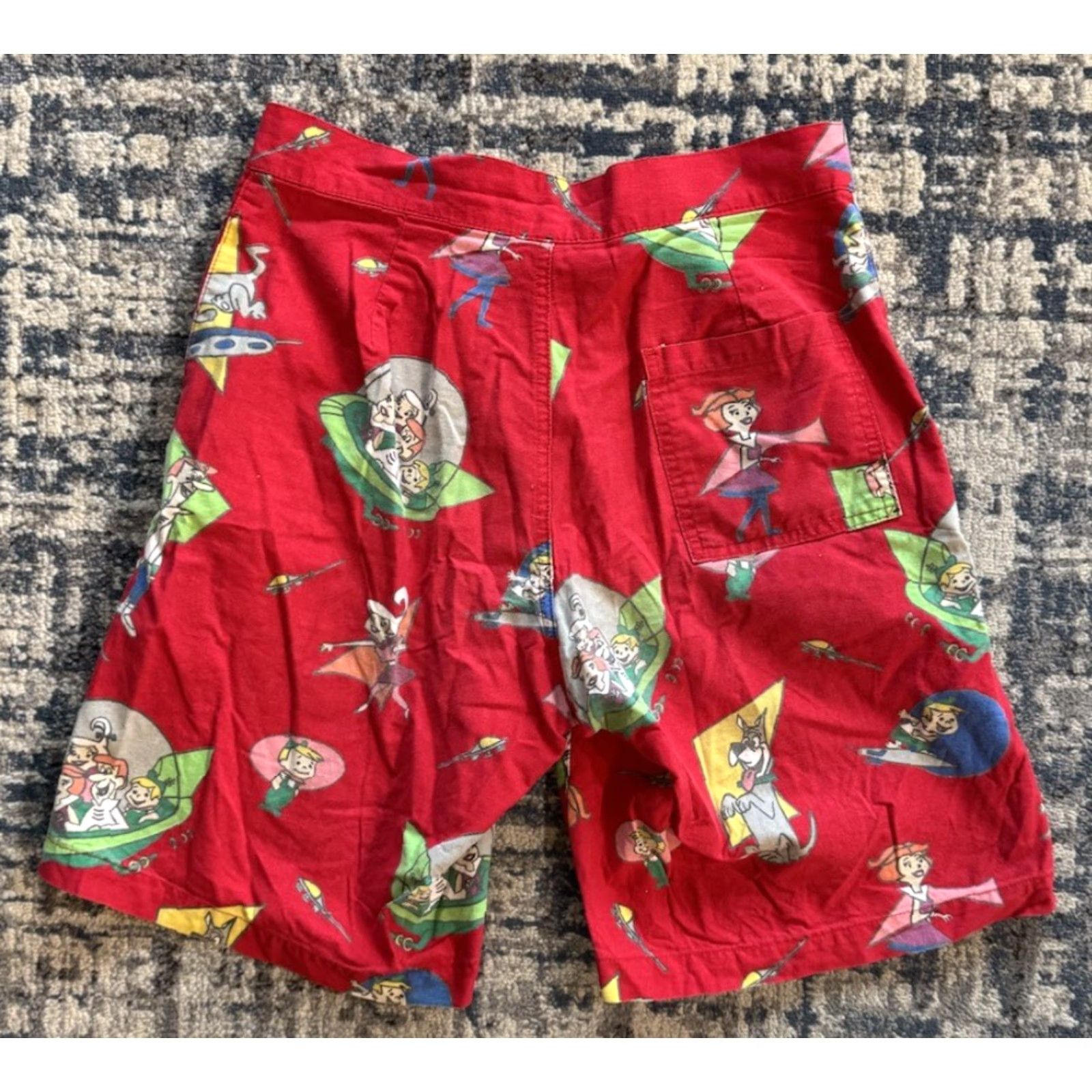 Gloverall VINTAGE 80s Life’s A Beach Surfgear The Jetsons All Over Print Board Shorts 28 Red Mens Size US 28 / EU 44 - 5 Thumbnail