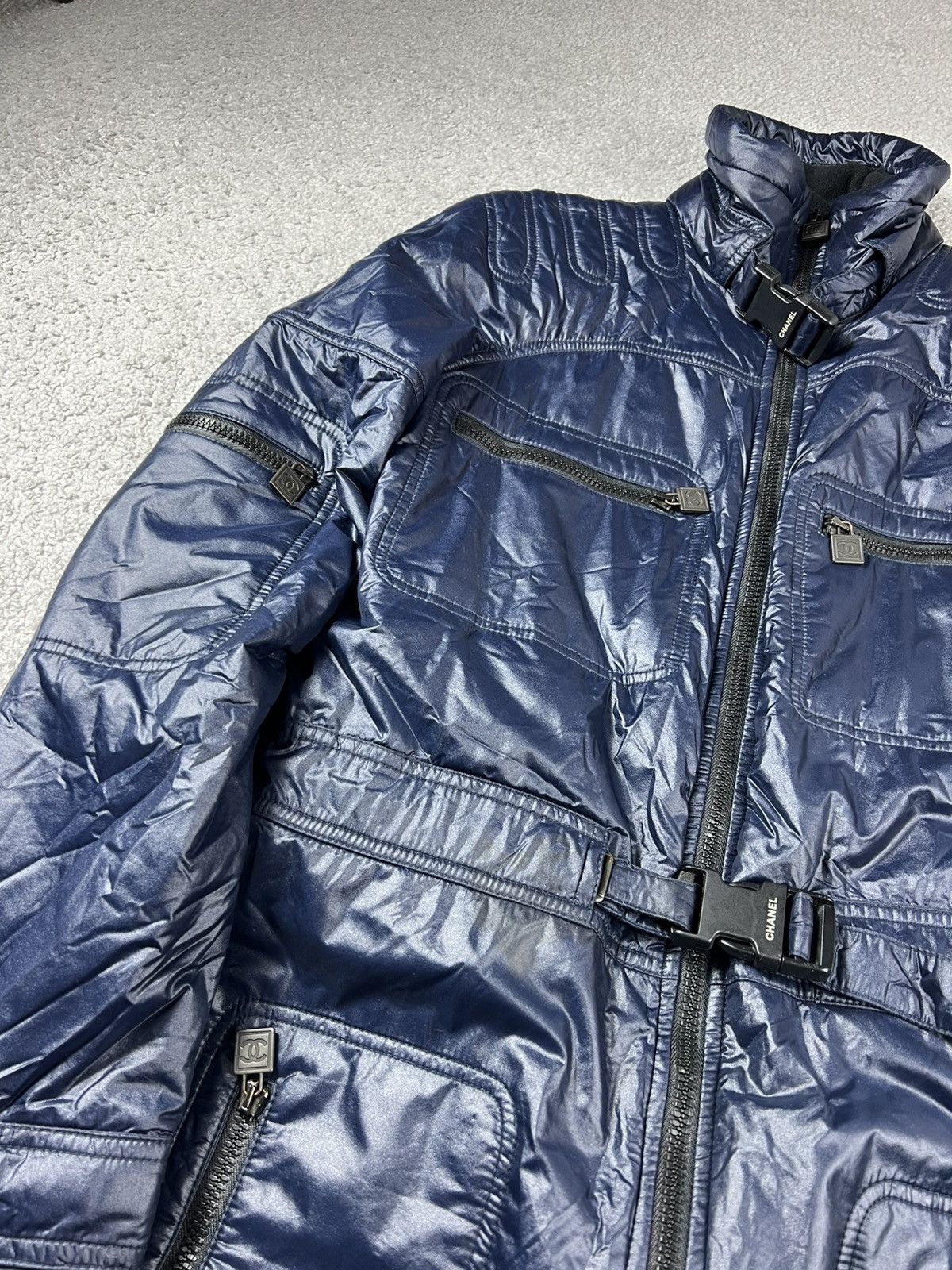 Chanel Vintage Chanel Navy Ski Suit Size 44 Size M / US 6-8 / IT 42-44 - 5 Thumbnail