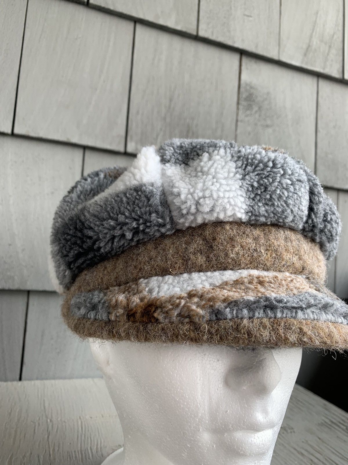 Japanese Brand × Vintage 2000s Newsboy Cap Y2K Vintage Wool Slouchy Hat Camp Ivy Flat Size ONE SIZE - 5 Thumbnail