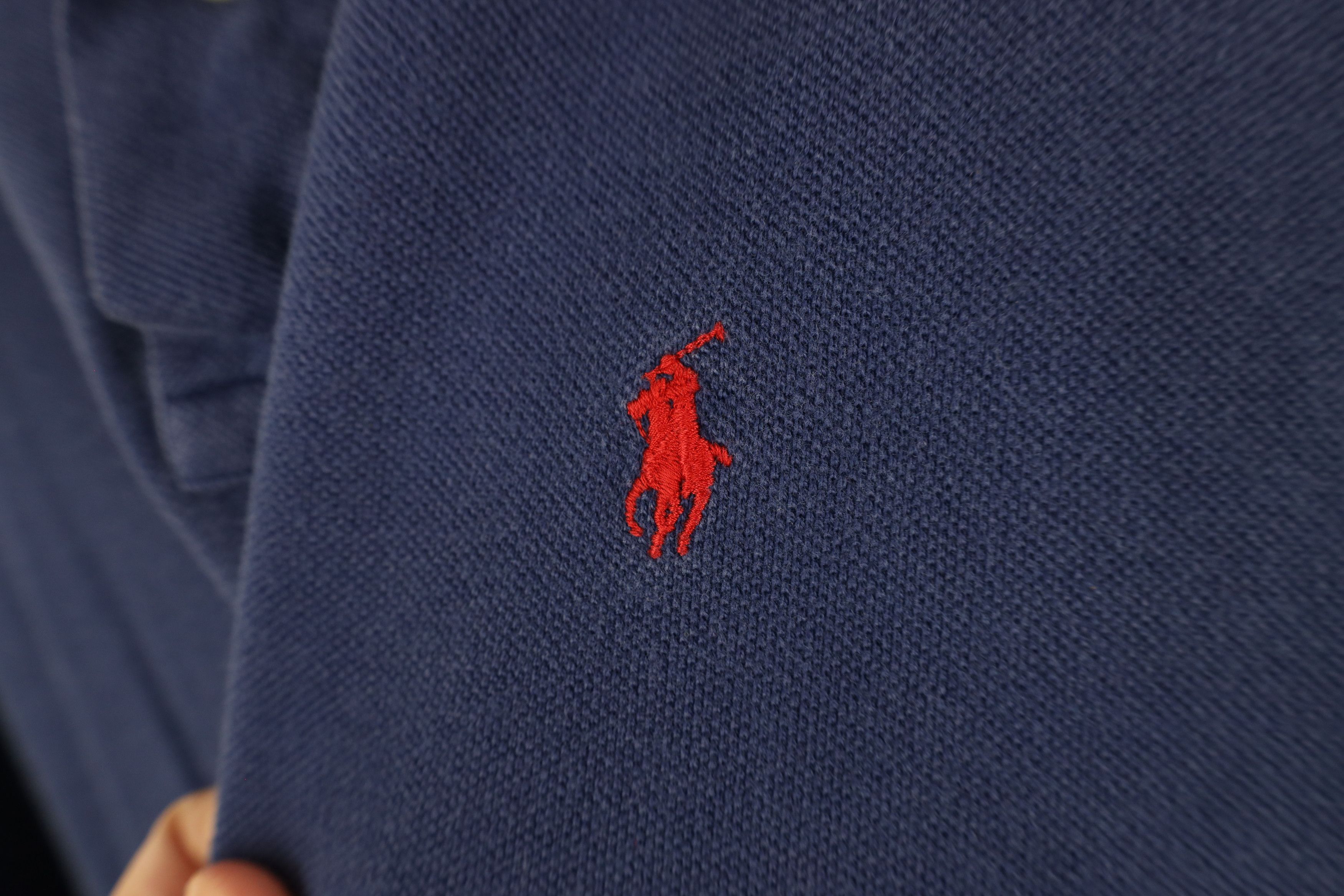 Ralph Lauren × Vintage Vintage 90s Ralph Lauren Cotton Knit Long Sleve Rugby Polo Size US XXL / EU 58 / 5 - 4 Thumbnail
