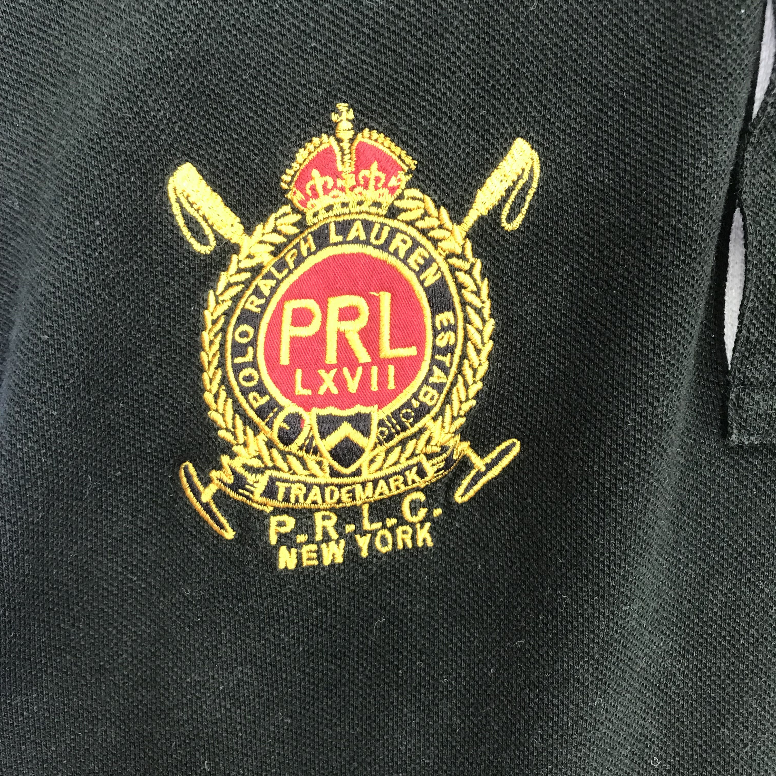Polo Ralph Lauren Vintage Polo Ralph Lauren Rugby Shirt Blue Black PRL Pony Size US M / EU 48-50 / 2 - 5 Thumbnail