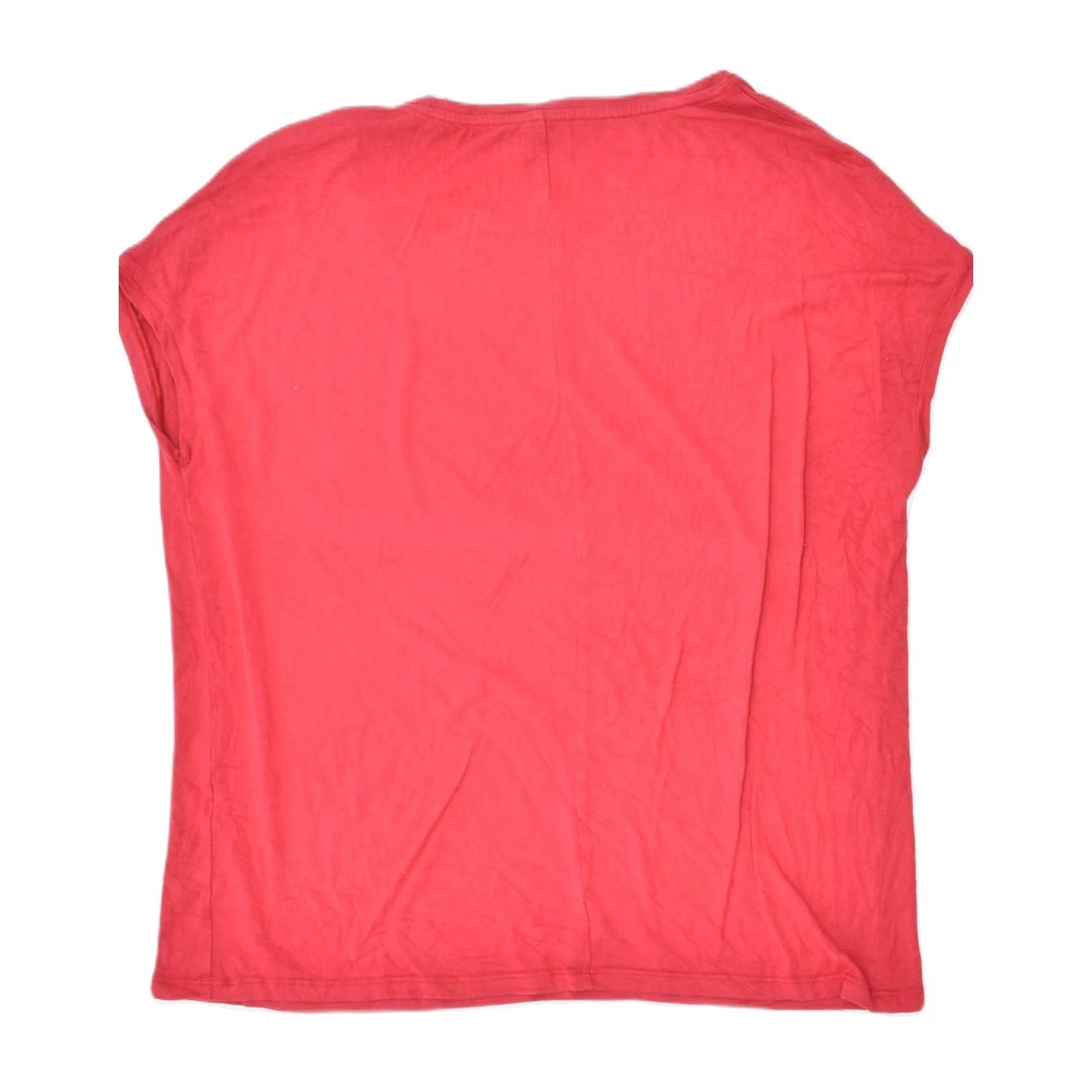 DAKS DAKS Womens T-Shirt Top XL Red Cotton UK 18 Size XL / US 12-14 / IT 48-50 - 2 Thumbnail