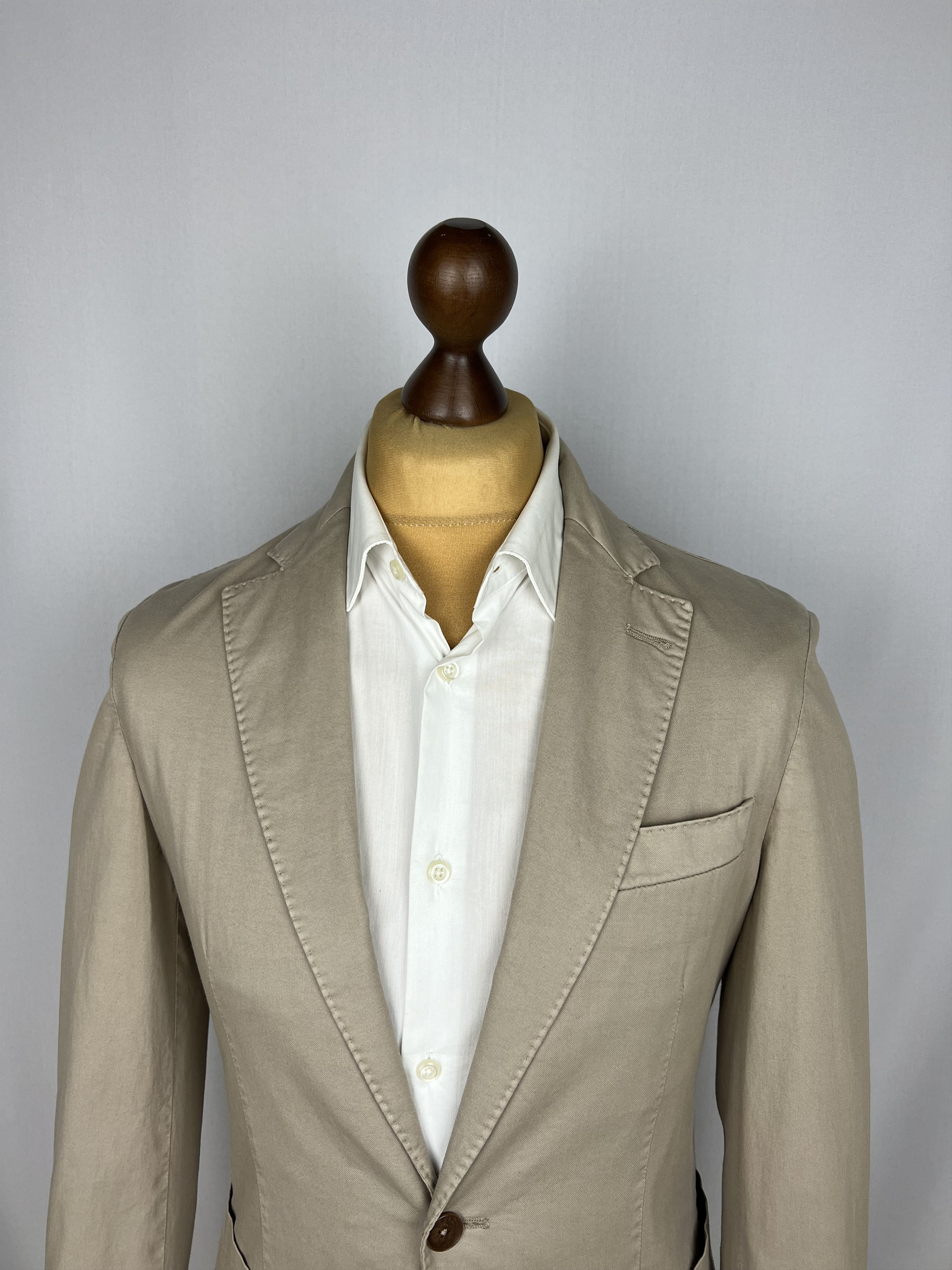 Hackett London Solid Stretch Cotton Unlined Casual Sport Coat Size 36R - 5 Thumbnail